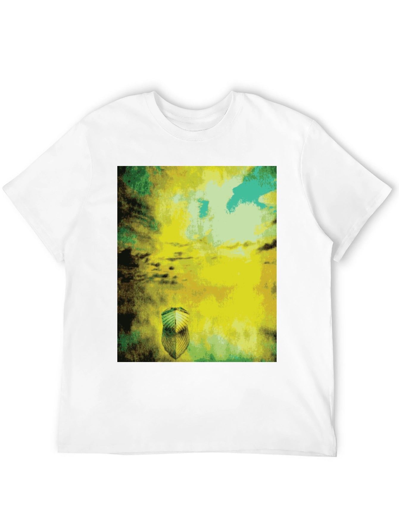 Abstract Art Graphic Print Black T-Shirt