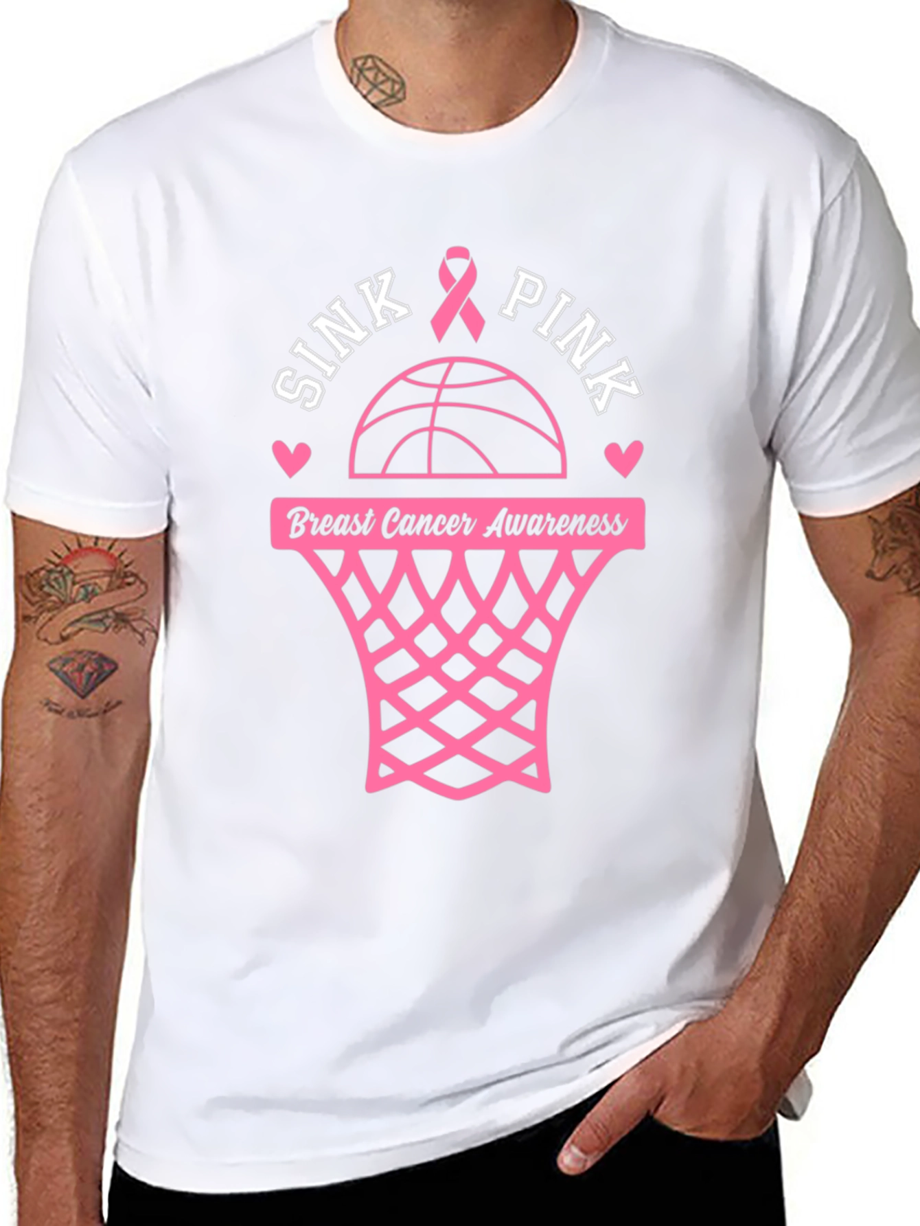Sink Pink Breast Cancer Awareness T-Shirt