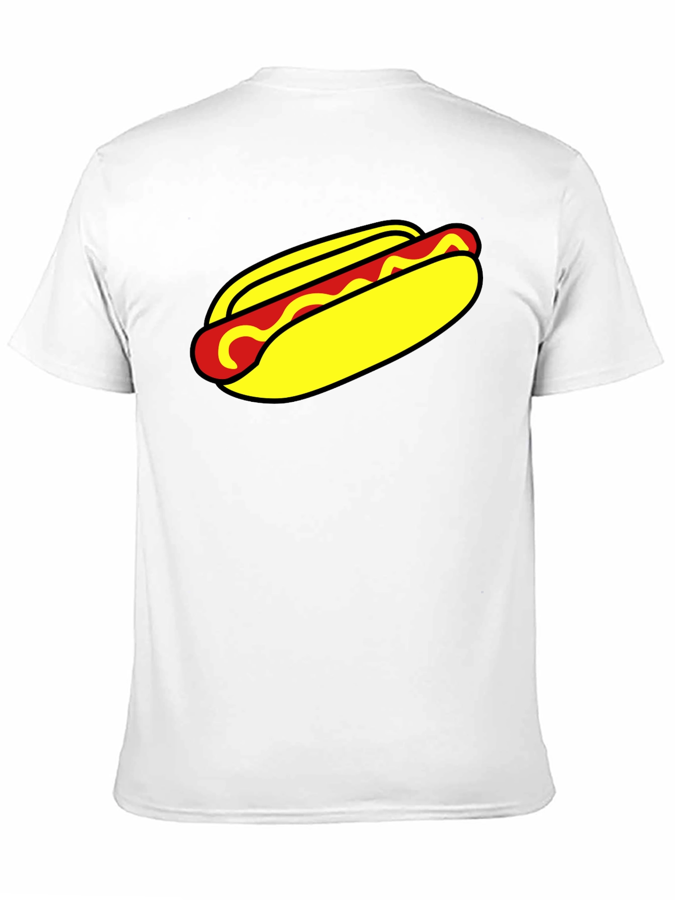 Hot Dog Graphic T-Shirt - Unisex Black Tee