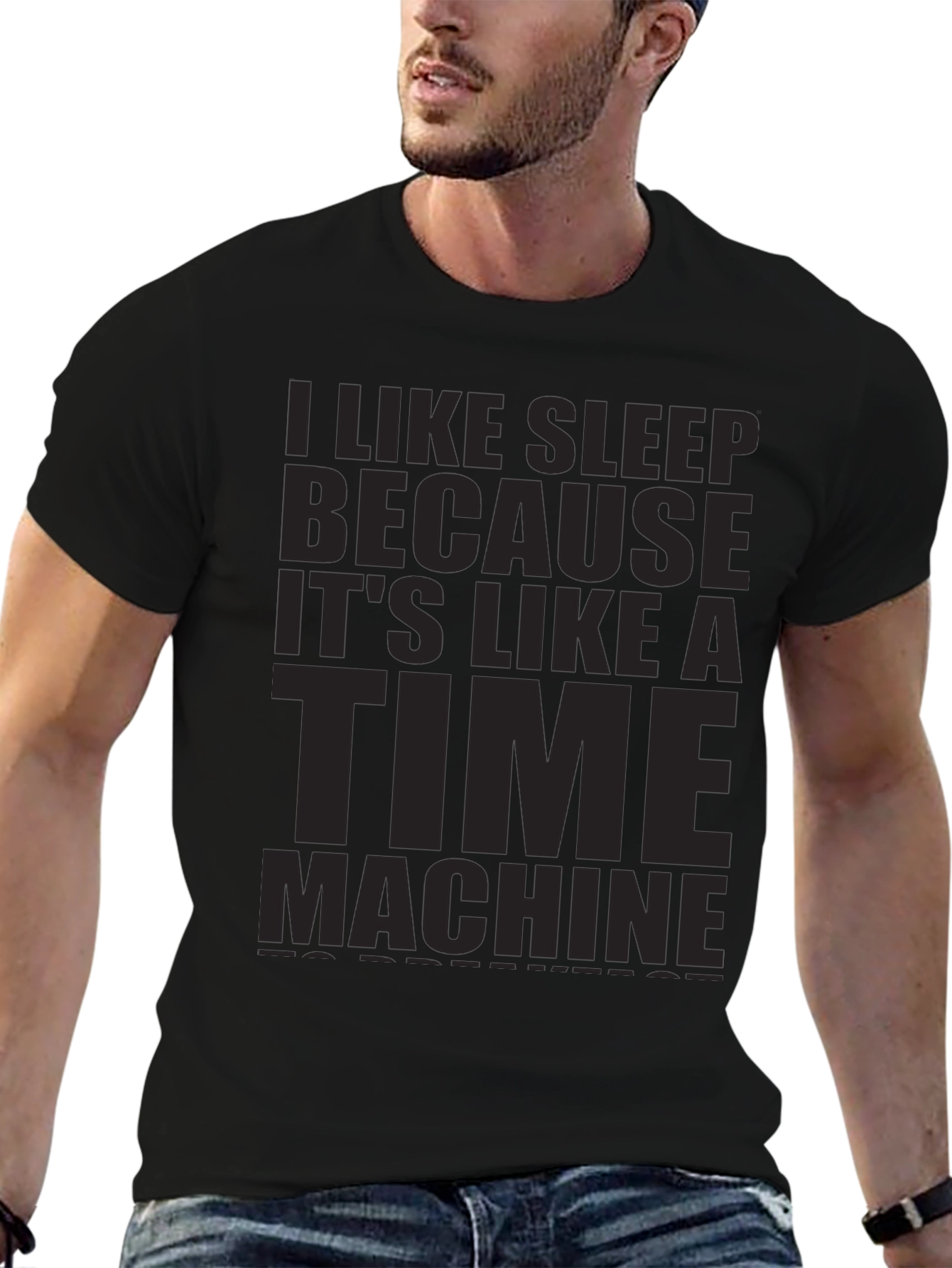 I Like Sleep Time Machine Graphic Tee