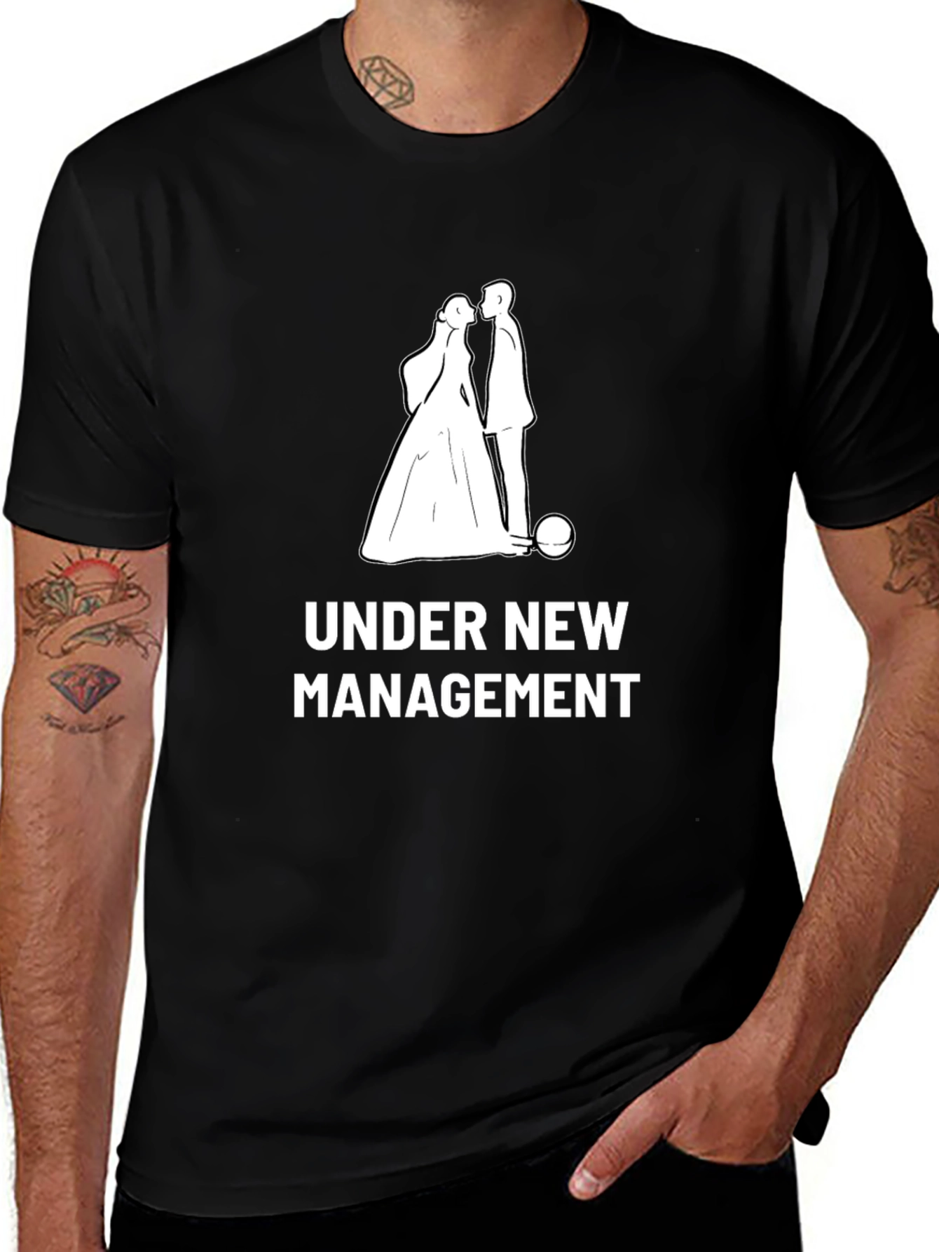 Under New Management Wedding T-Shirt