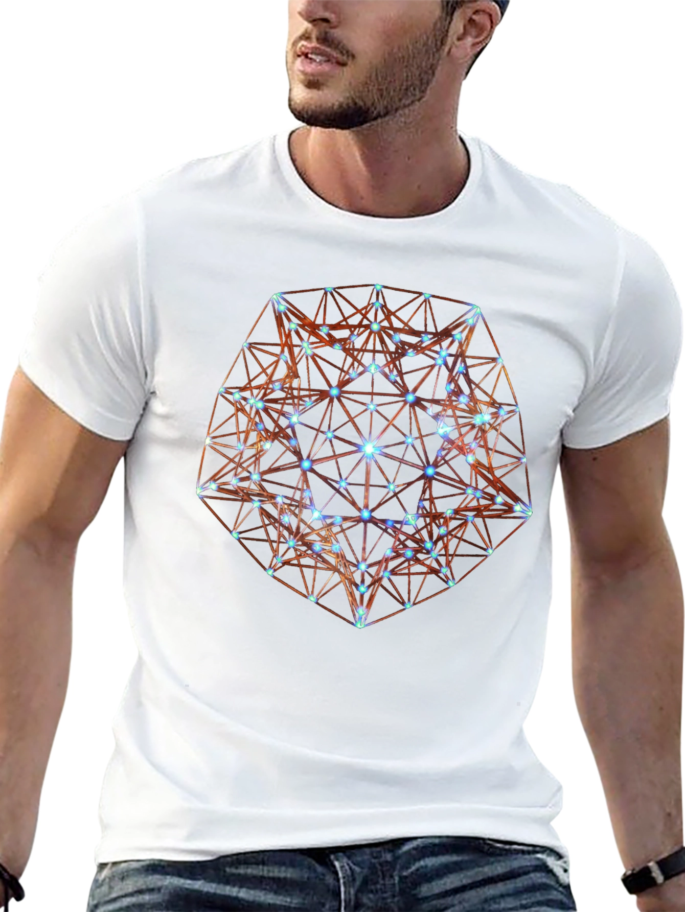 Geometric Starburst T-Shirt - Stylish Graphic Tee