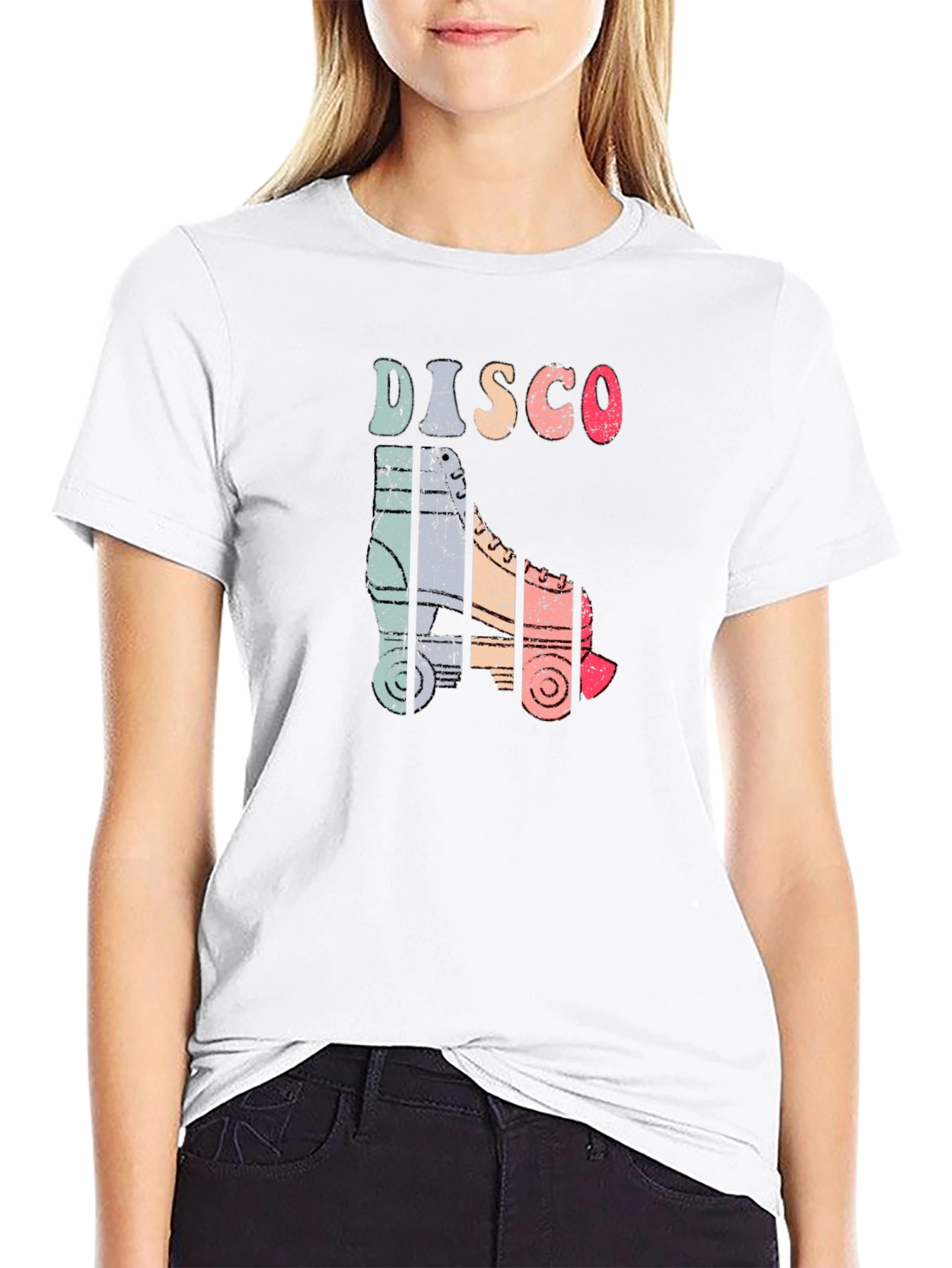 Retro Disco Roller Skate T-Shirt