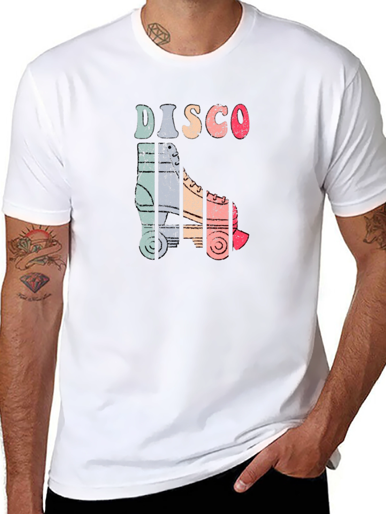 Retro Disco Roller Skate T-Shirt