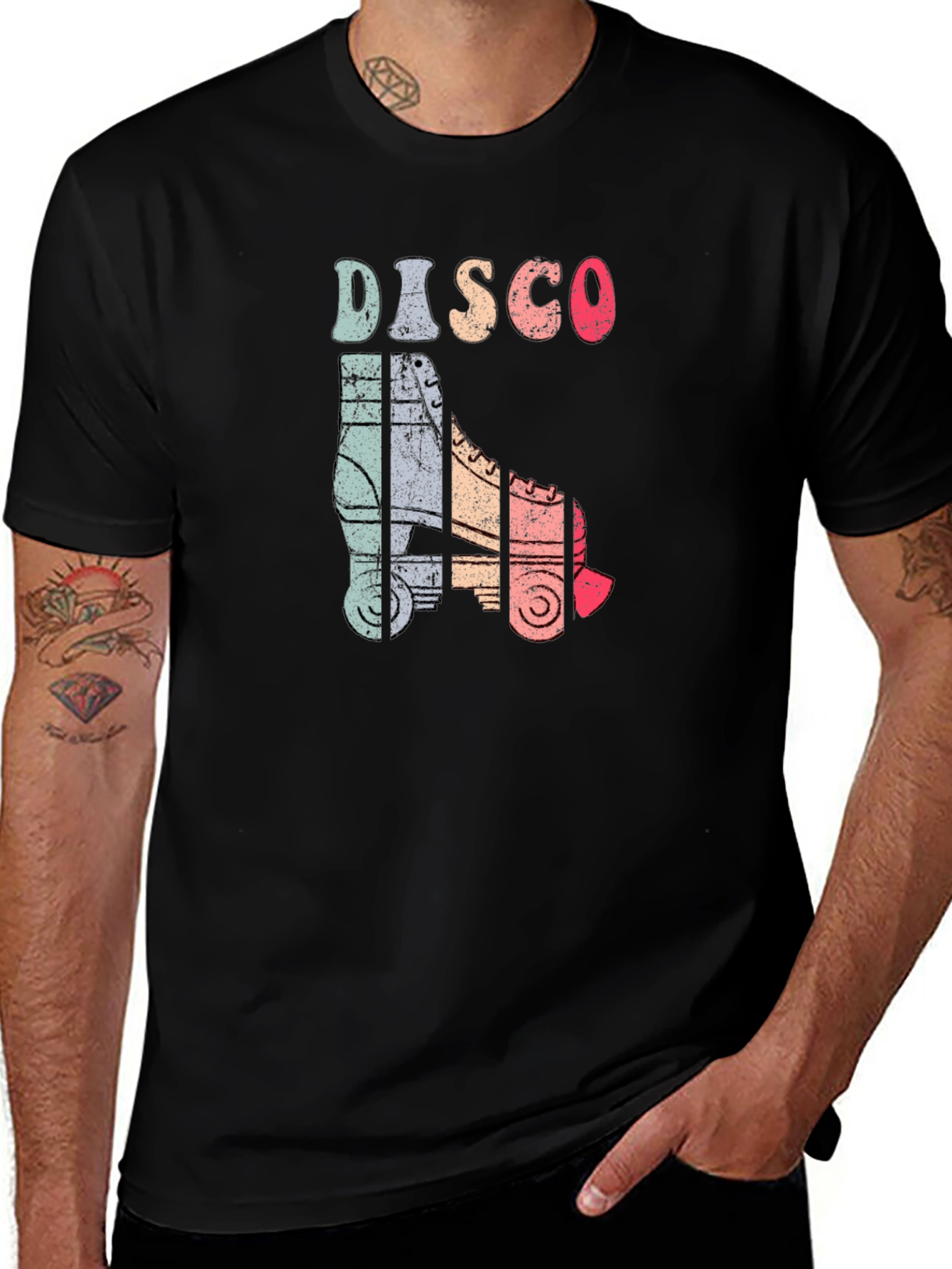 Retro Disco Roller Skate T-Shirt
