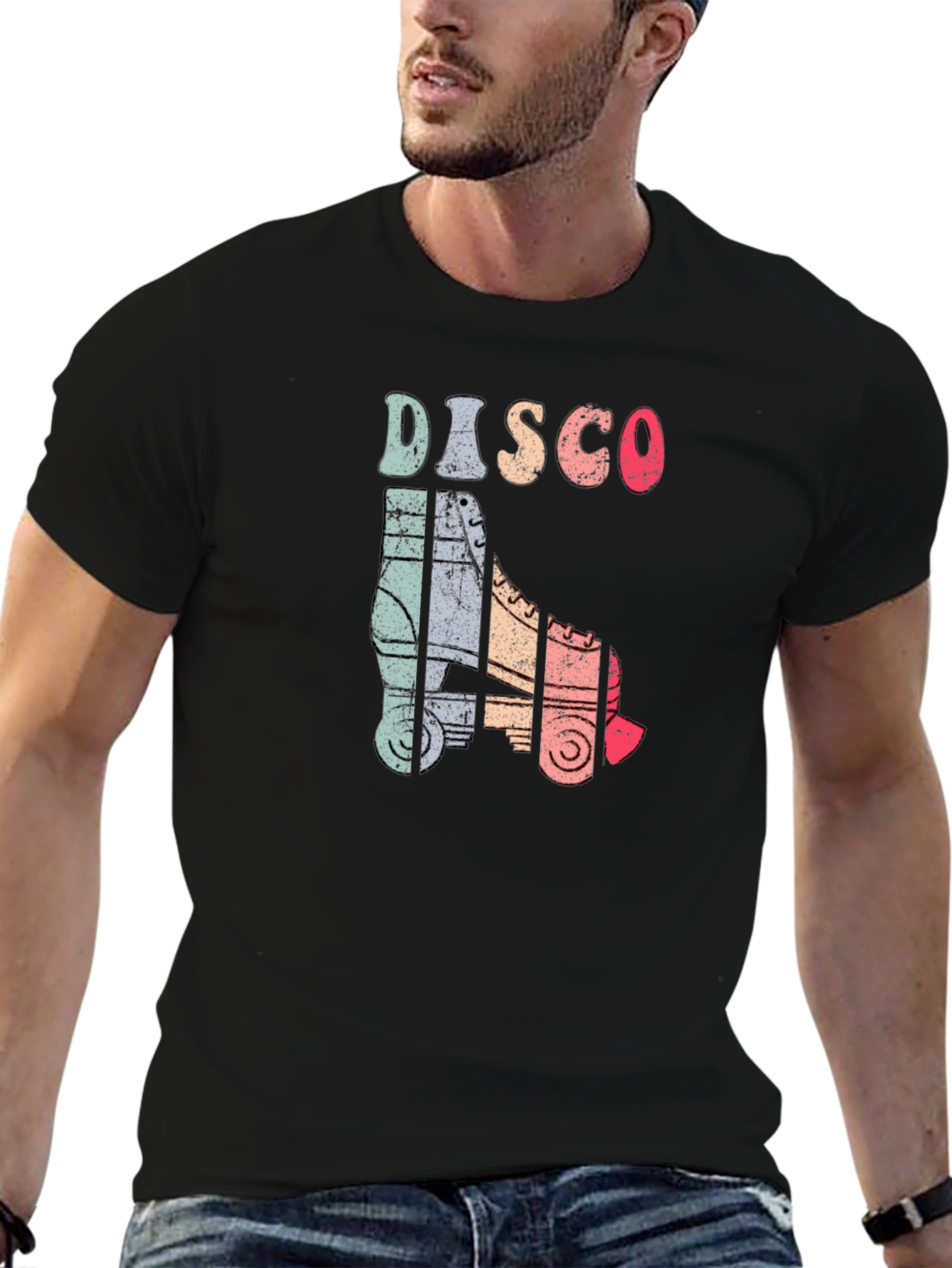 Retro Disco Roller Skate T-Shirt