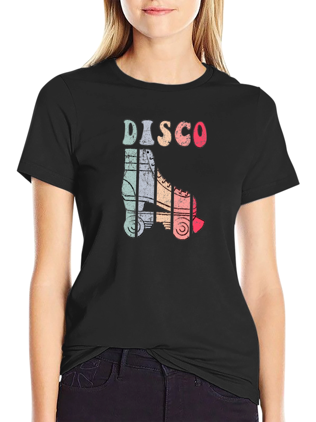 Retro Disco Roller Skate T-Shirt
