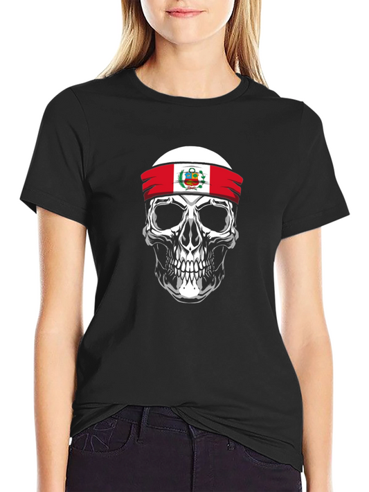 Peruvian Pride Skull Graphic Tee