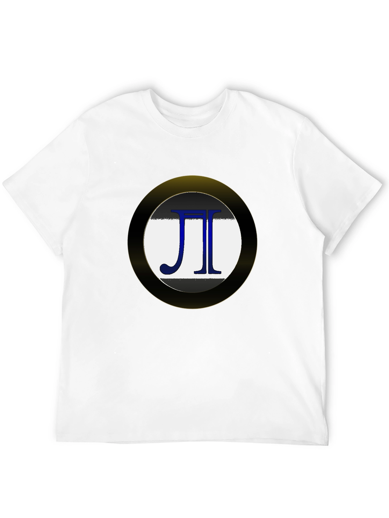Pi Symbol Graphic Tee - Black Cotton Blend