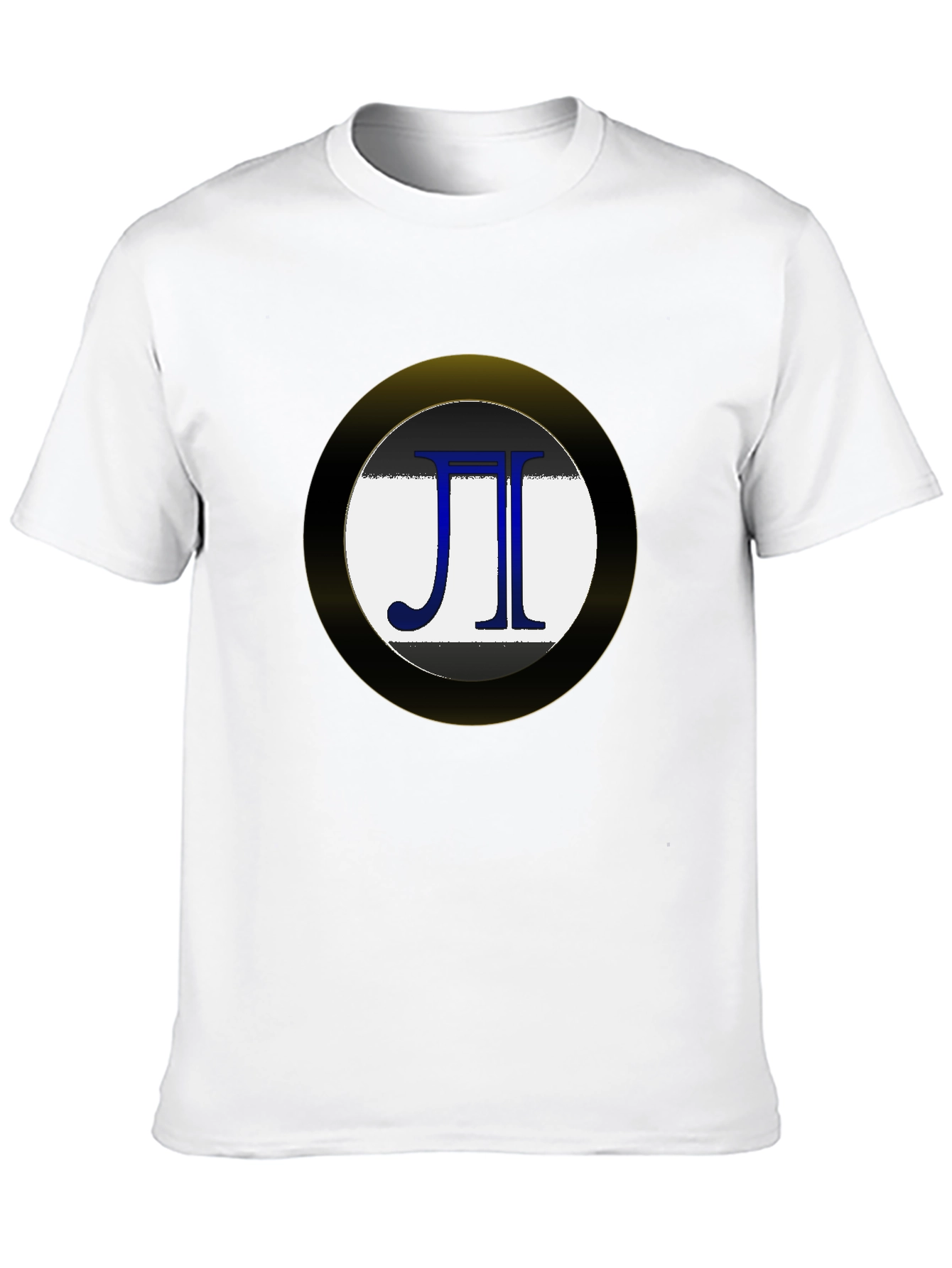 Pi Symbol Graphic Tee - Black Cotton Blend