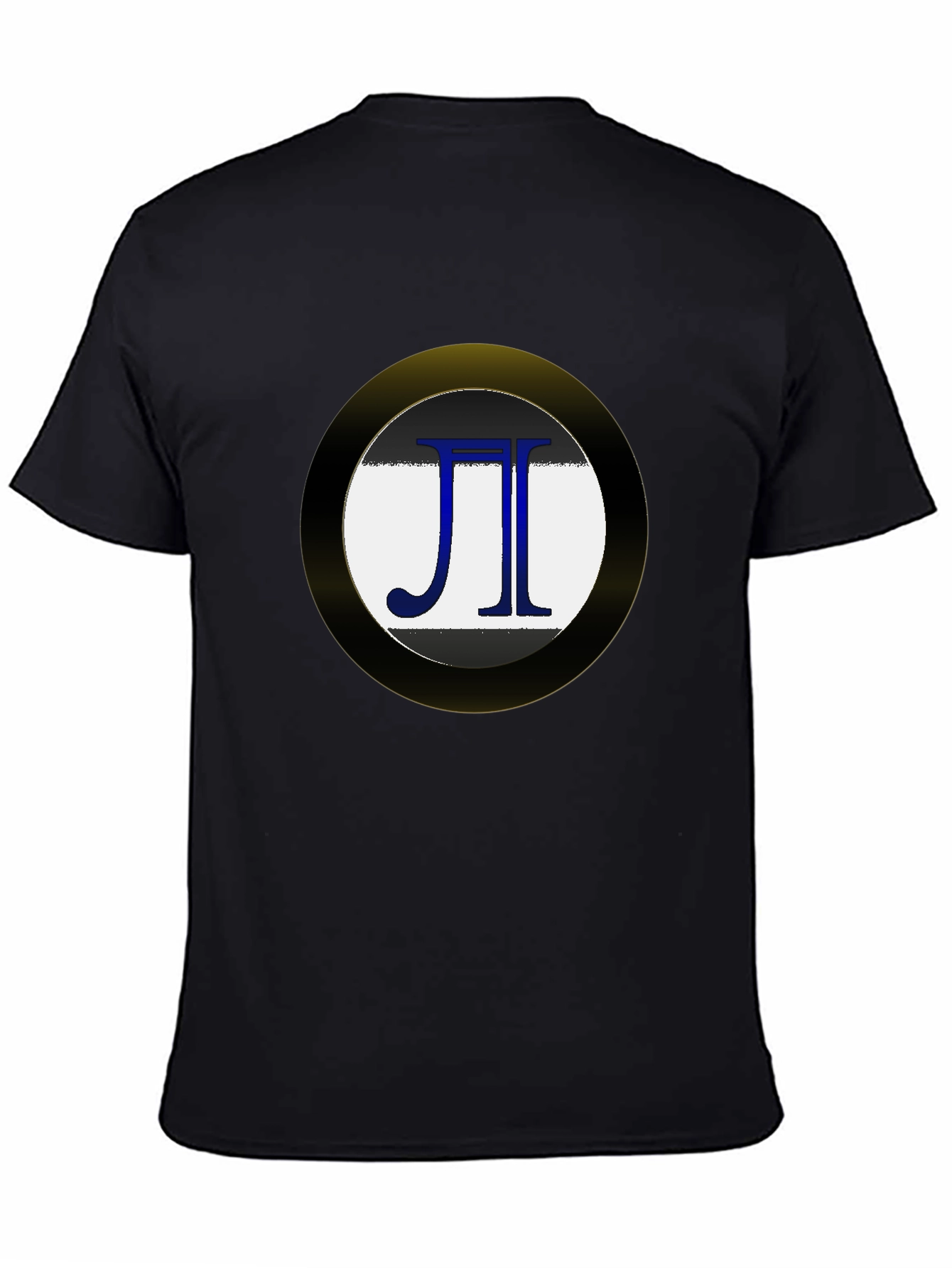 Pi Symbol Graphic Tee - Black Cotton Blend