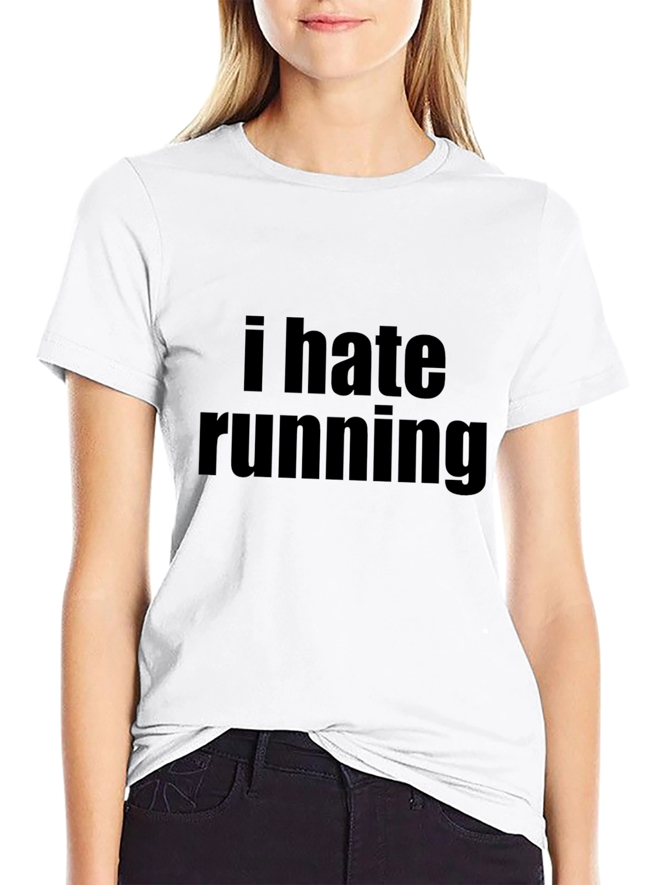 I Hate Running Graphic Tee
