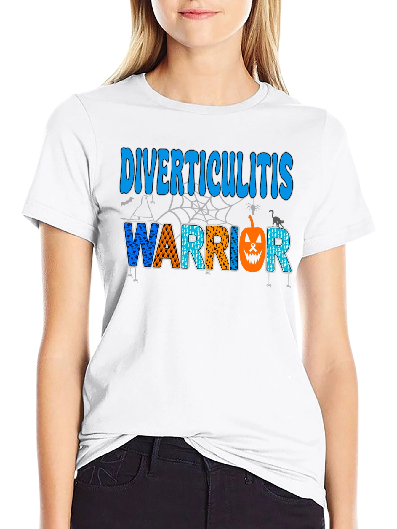 Diverticulitis Warrior Halloween T-Shirt