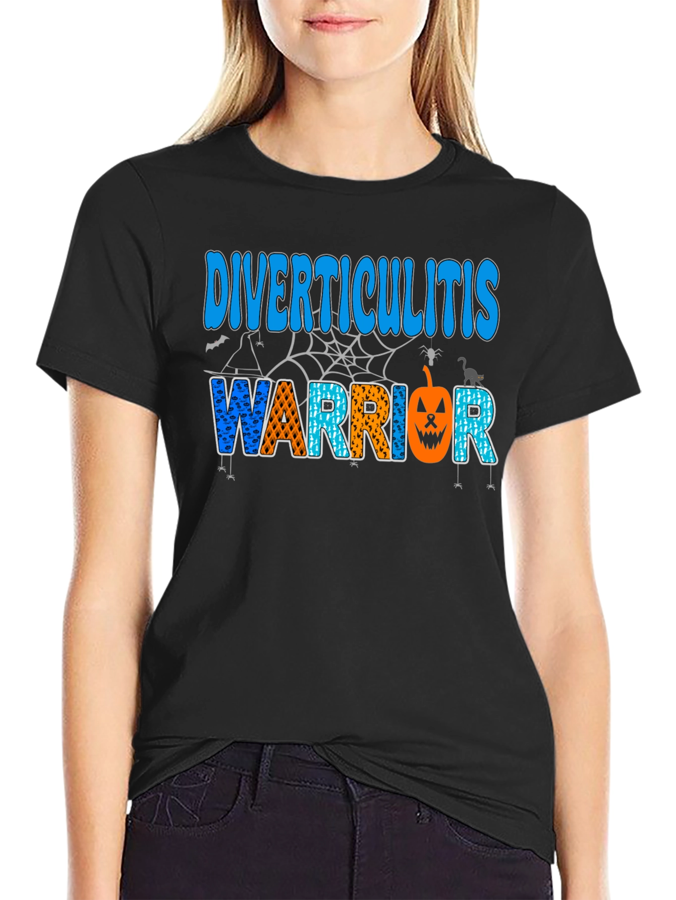 Diverticulitis Warrior Halloween T-Shirt