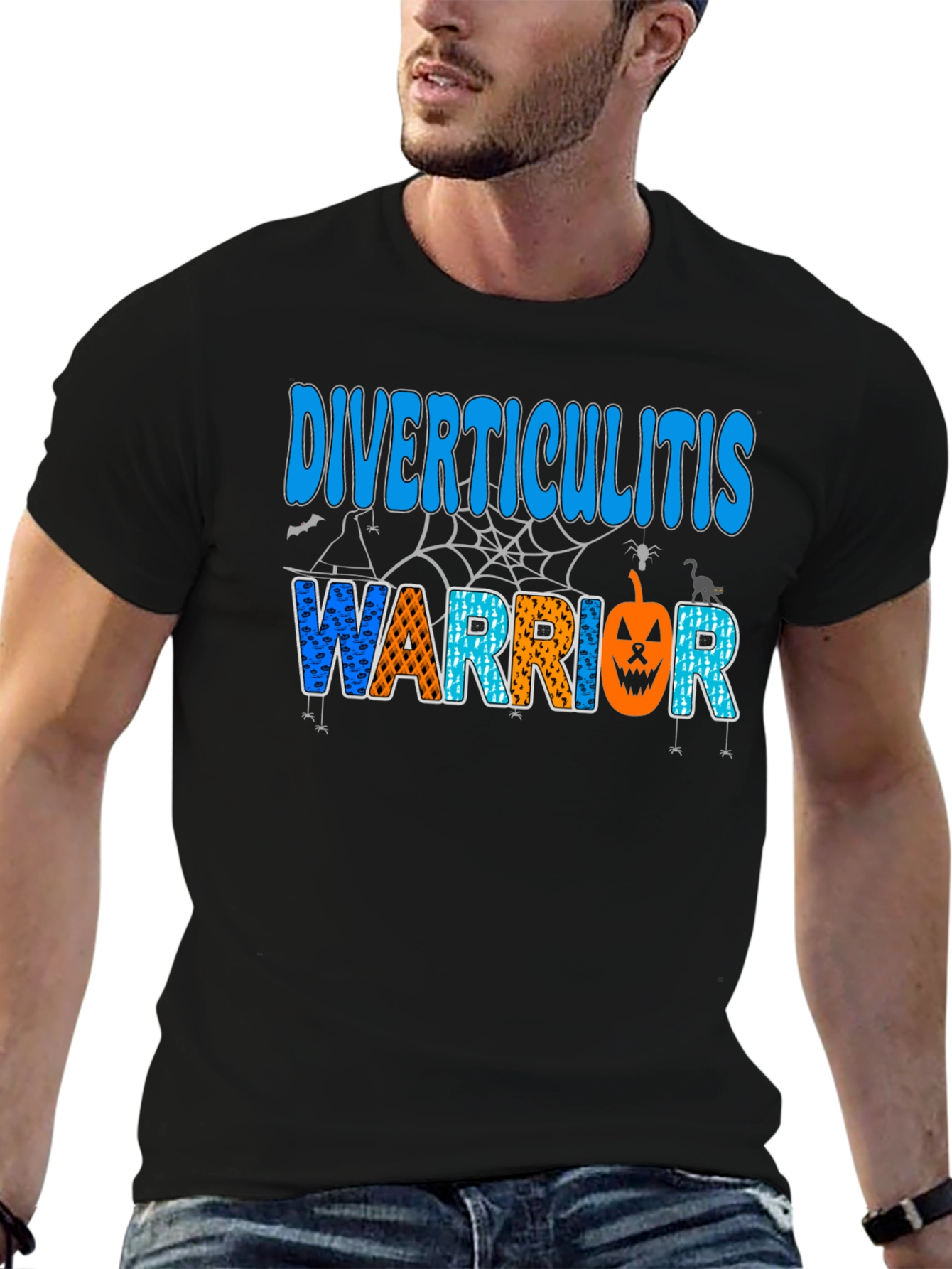 Diverticulitis Warrior Halloween T-Shirt
