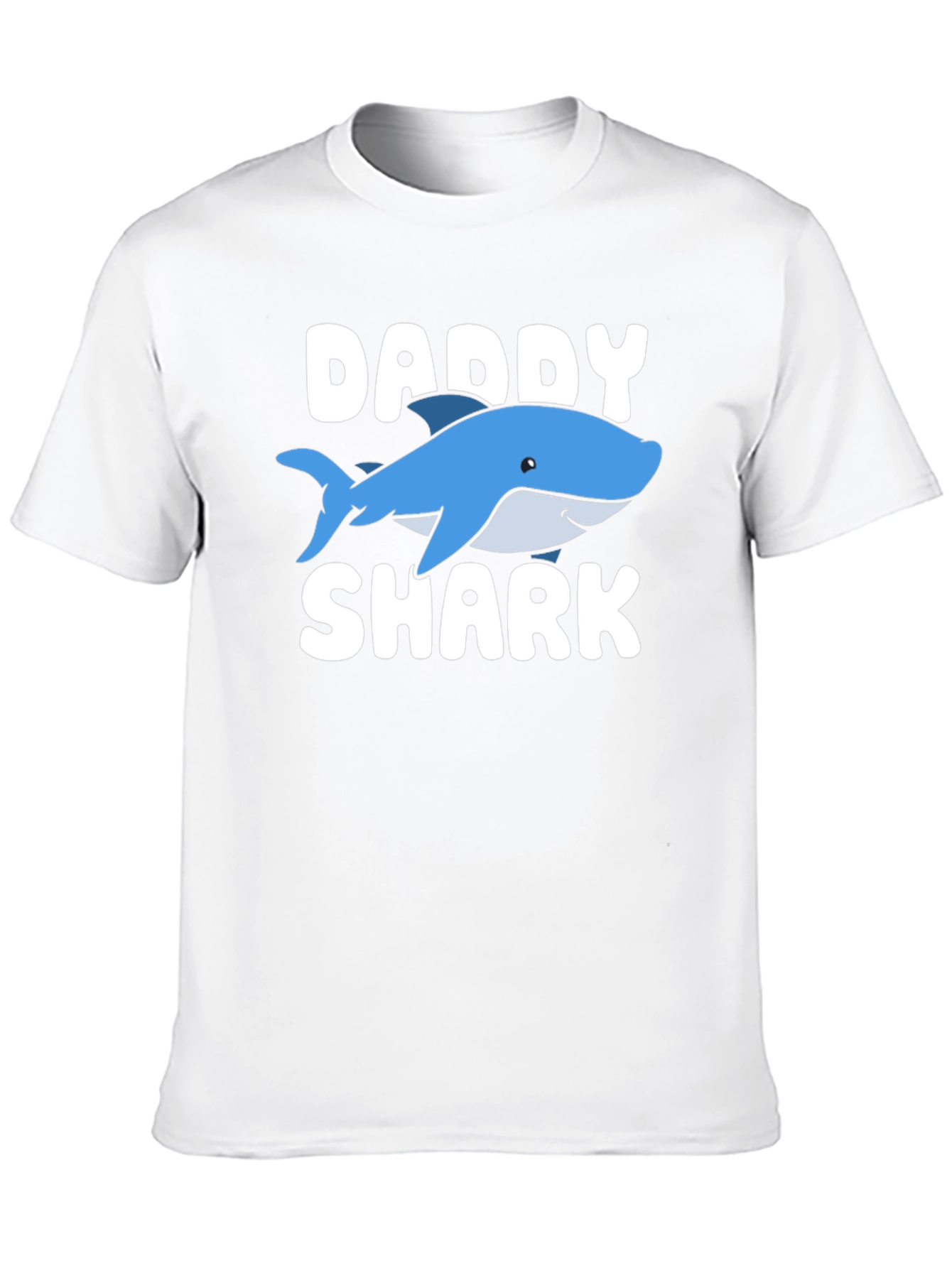 Daddy Shark Graphic Tee - Black Cotton T-Shirt