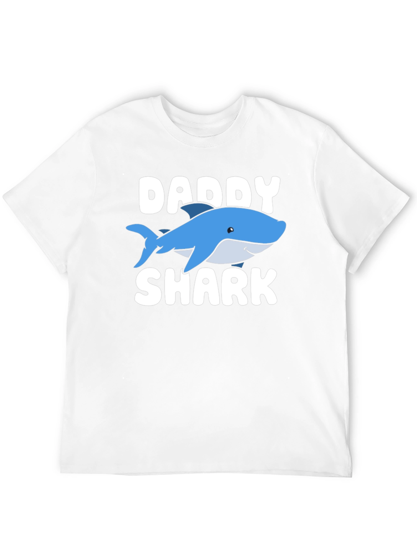 Daddy Shark Graphic Tee - Black Cotton T-Shirt