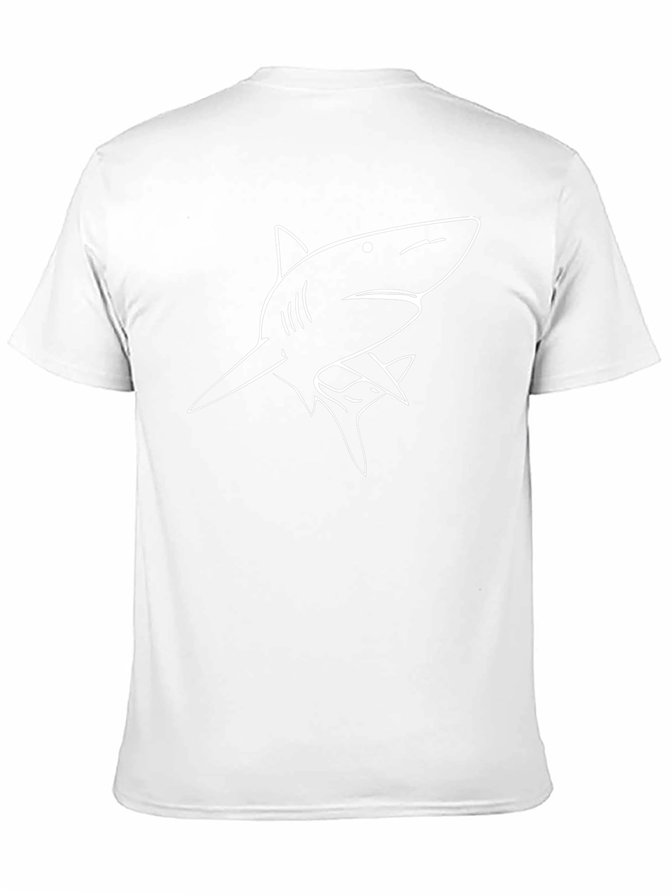 Shark Graphic Tee - Black Casual T-Shirt