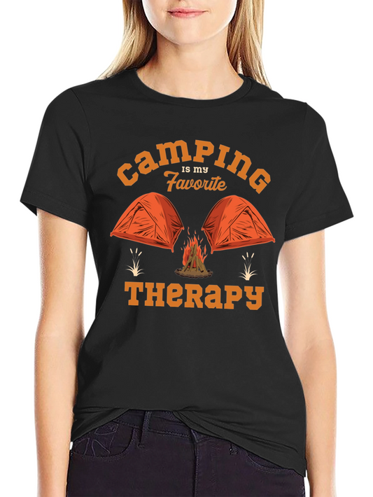 Camping is My Favorite Therapy T-Shirt