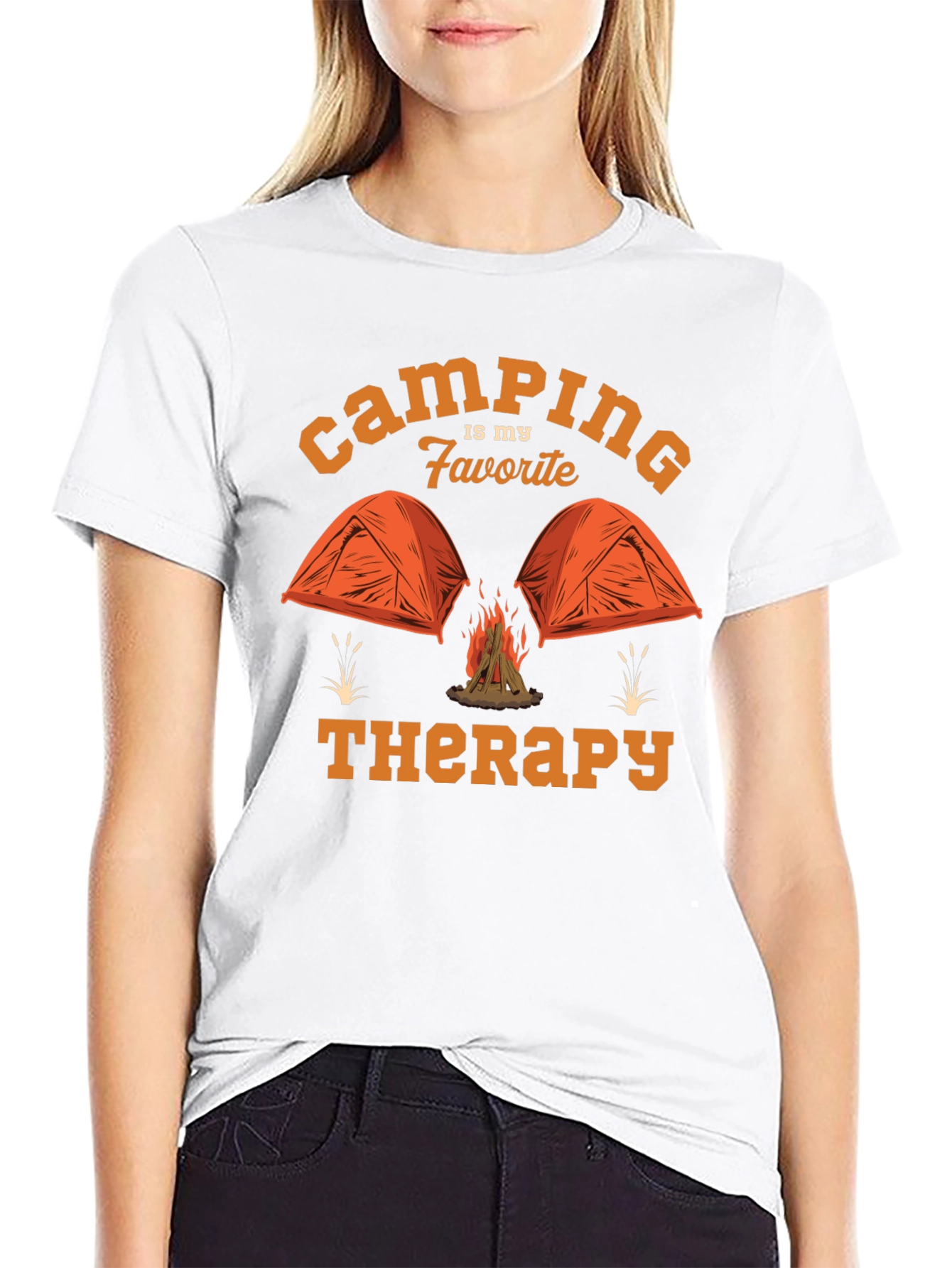 Camping is My Favorite Therapy T-Shirt