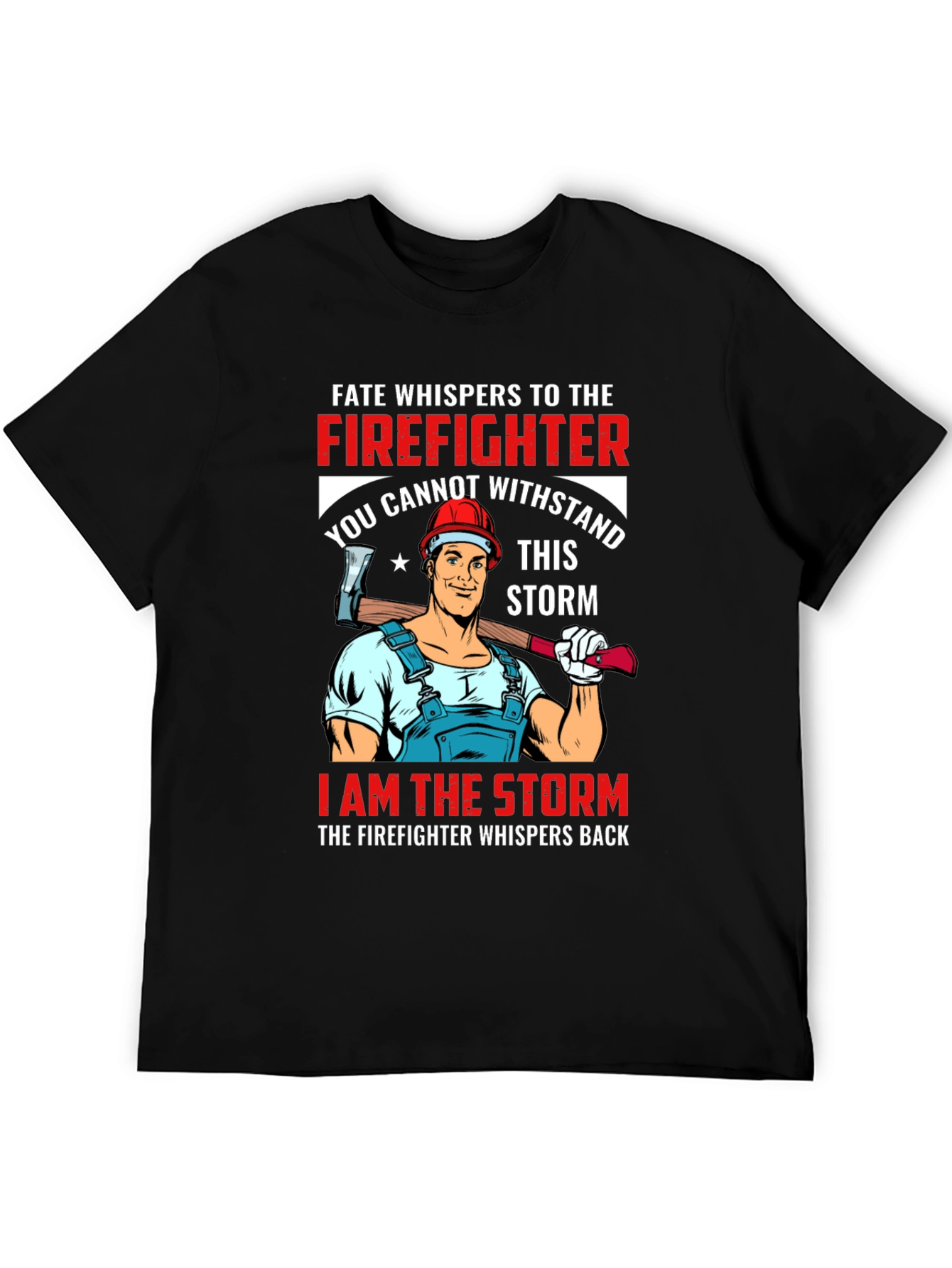 Firefighter Storm T-Shirt - Bold Graphic Tee