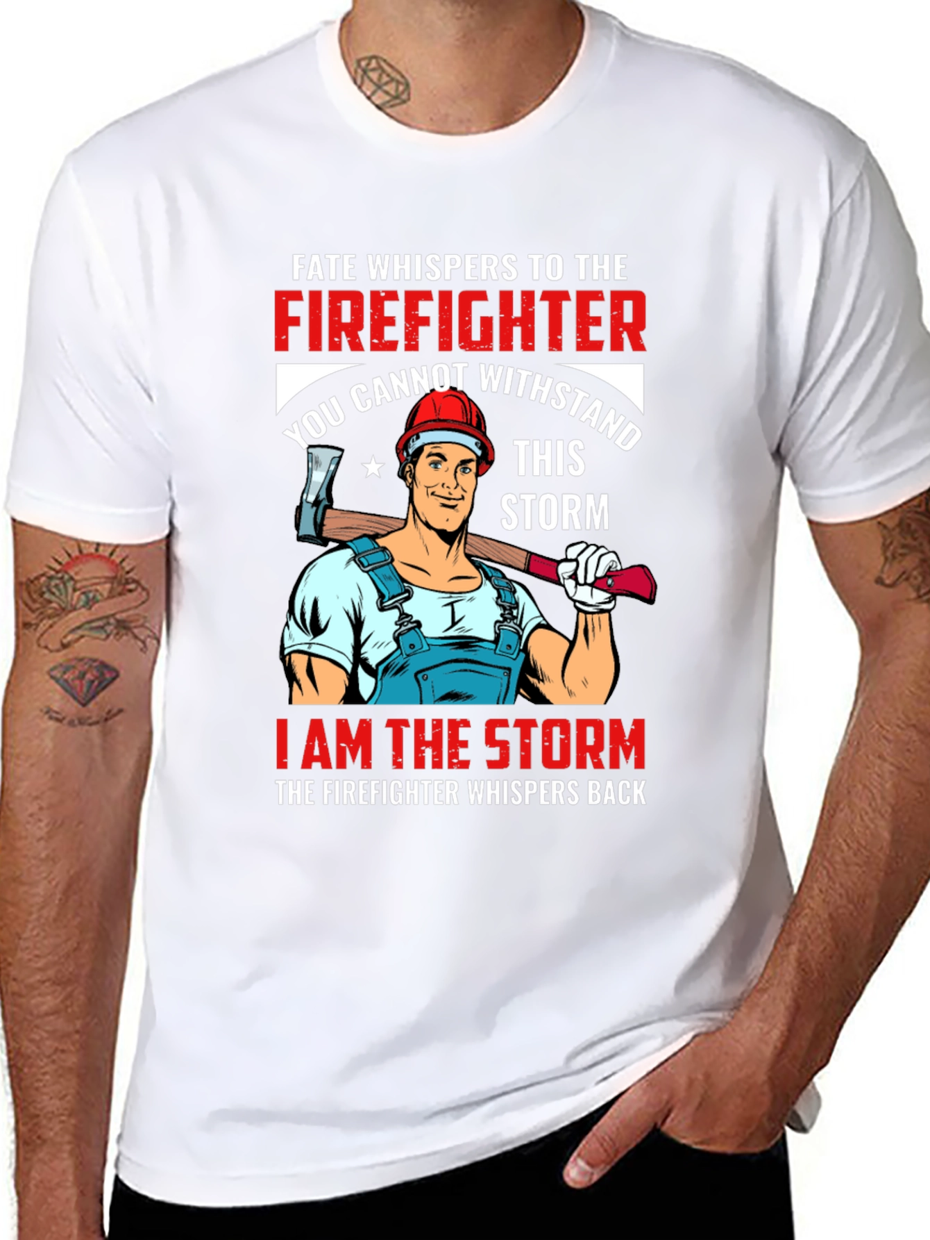 Firefighter Storm T-Shirt - Bold Graphic Tee