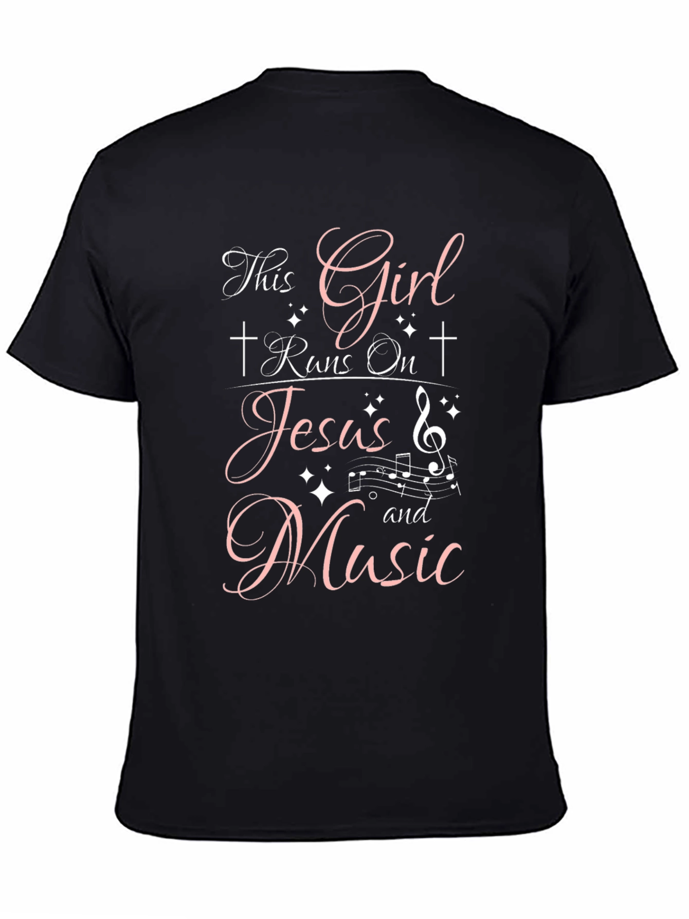 This Girl Runs On Jesus & Music T-Shirt