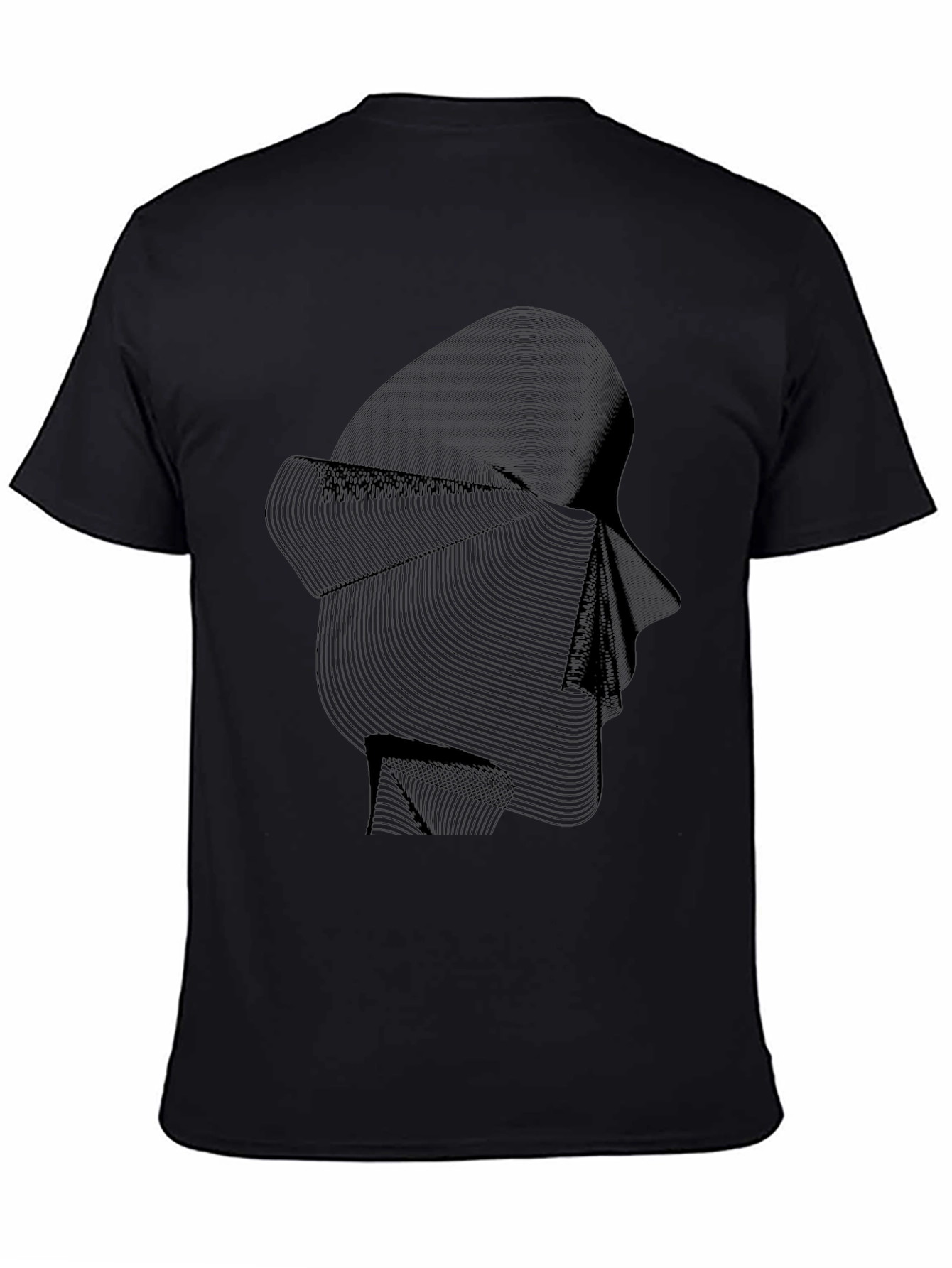 Abstract Line Art Graphic Tee - Modern Style