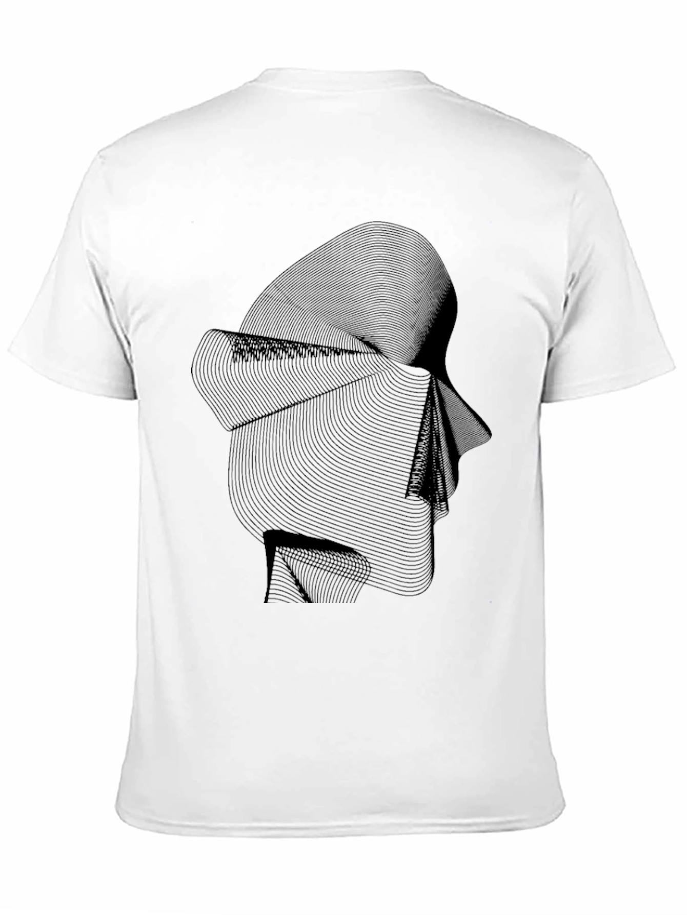 Abstract Line Art Graphic Tee - Modern Style