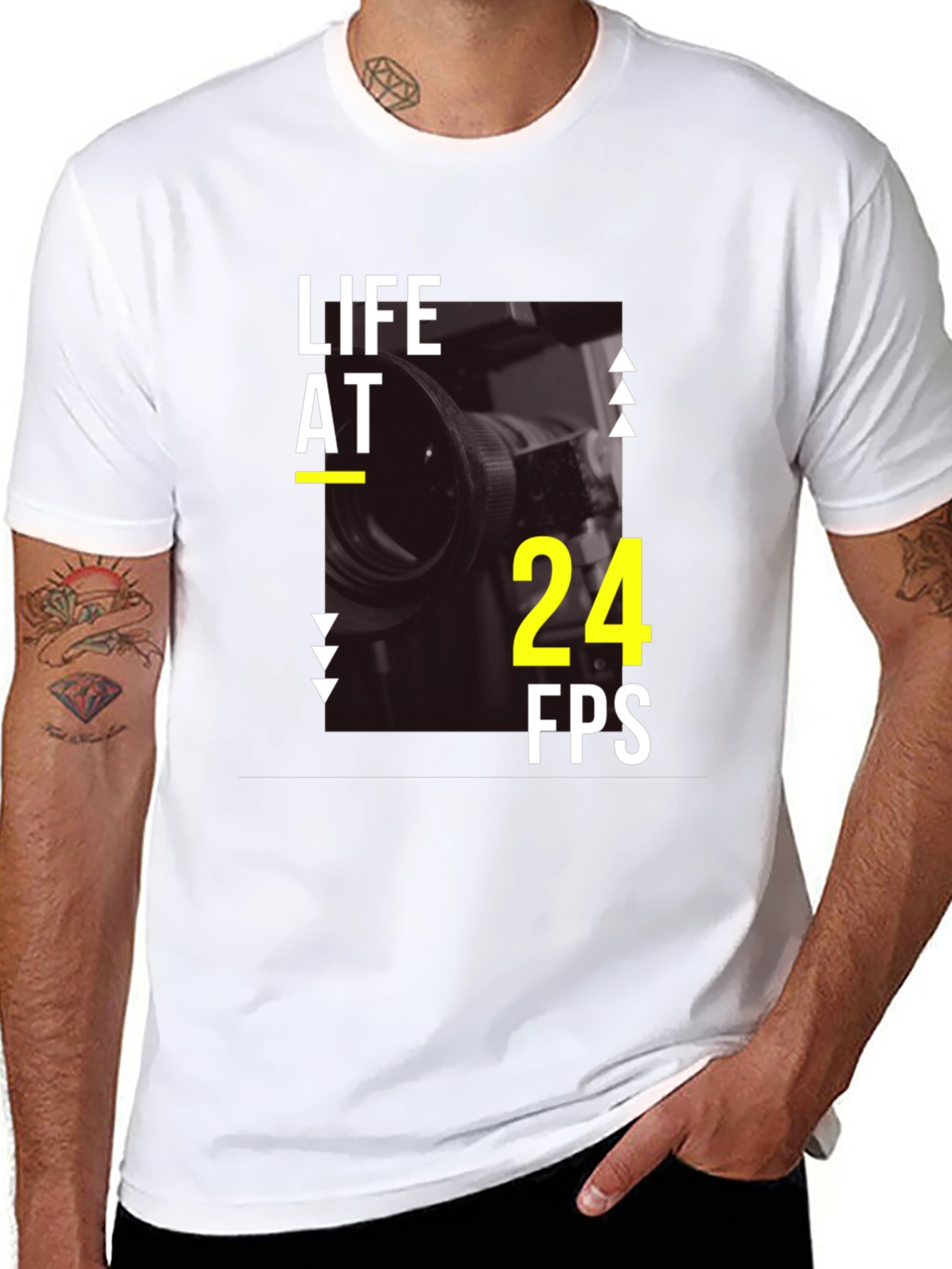 Life At 24 FPS Graphic T-Shirt