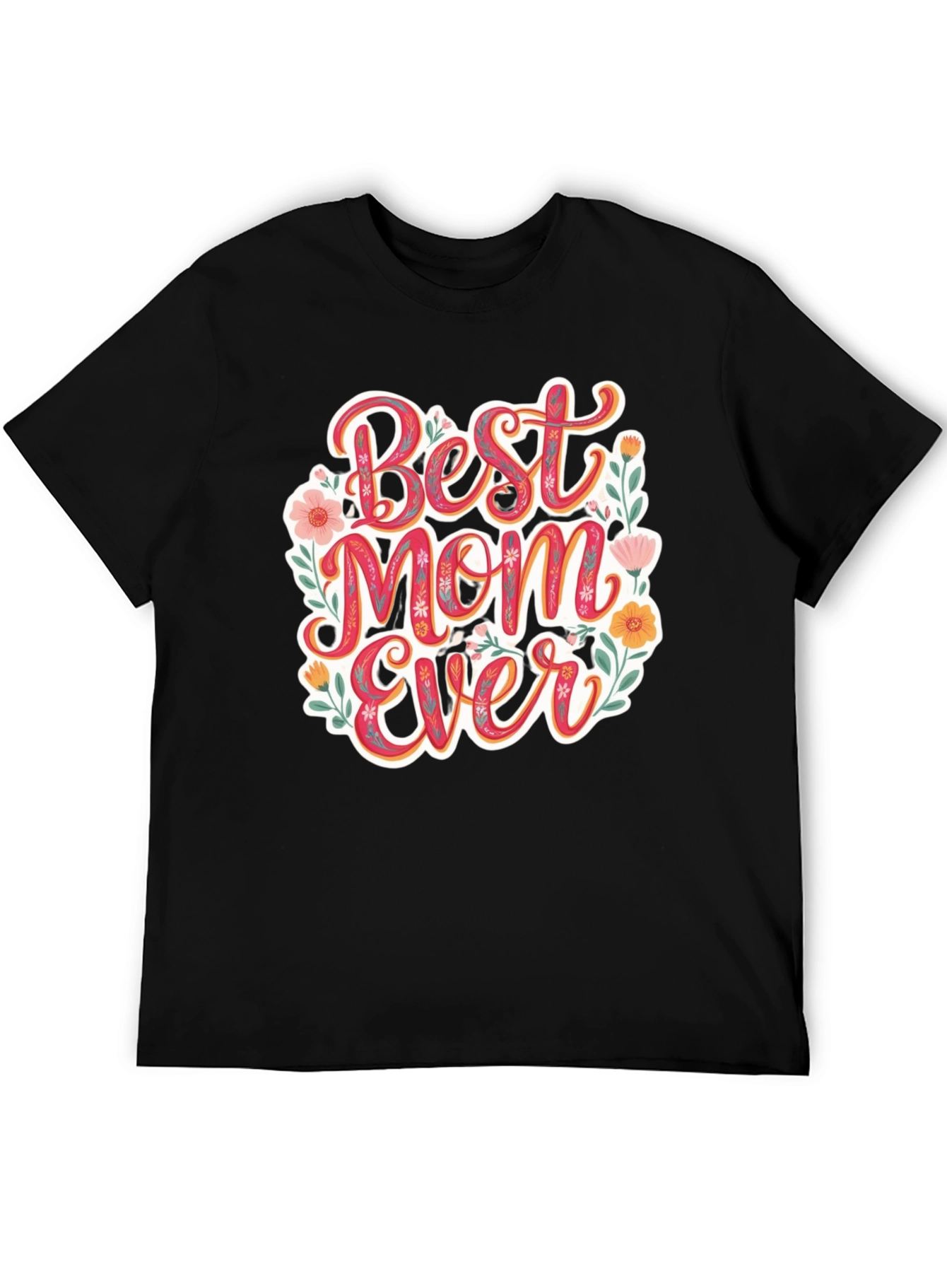Best Mom Ever Floral T-Shirt