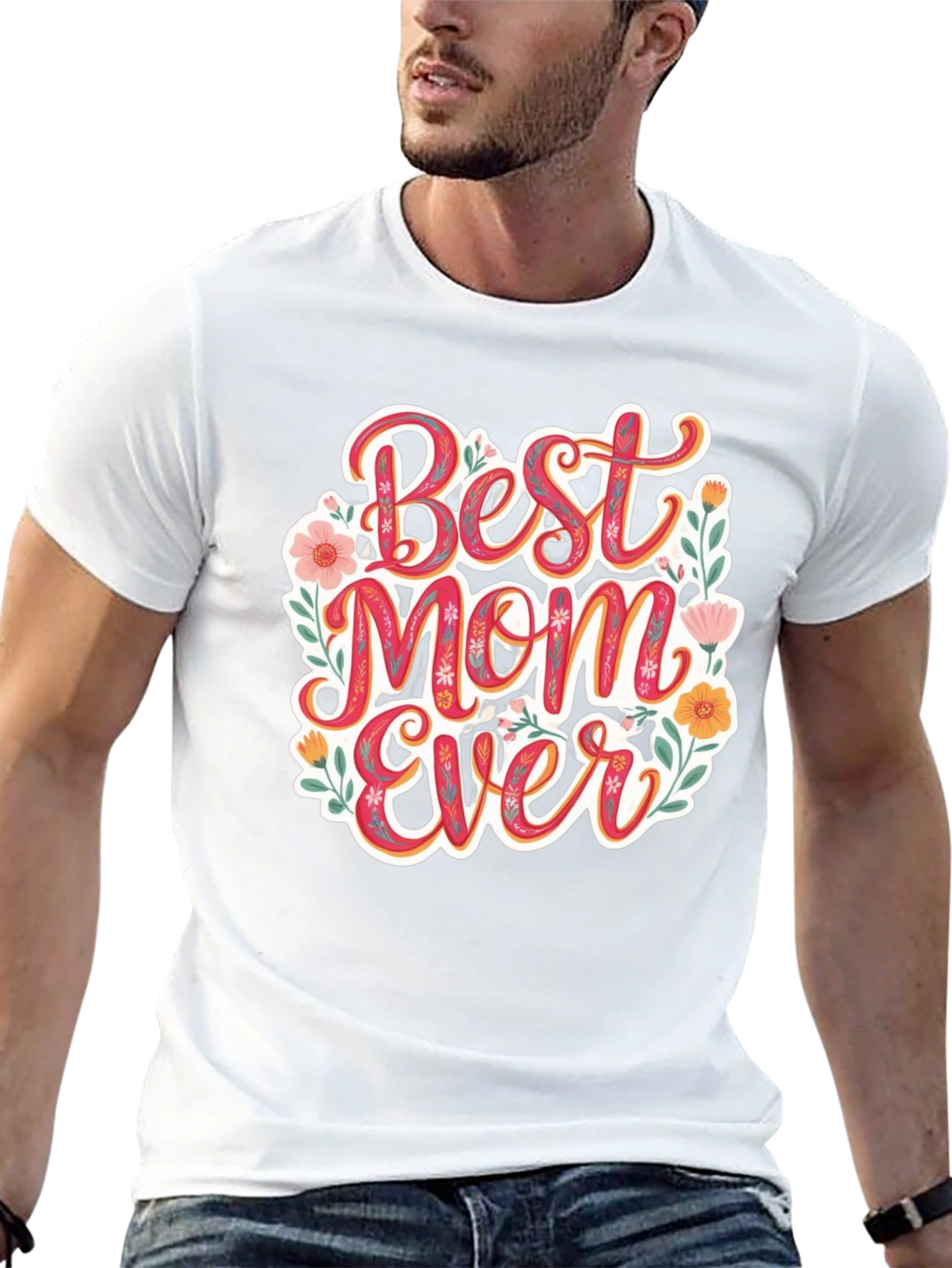 Best Mom Ever Floral T-Shirt