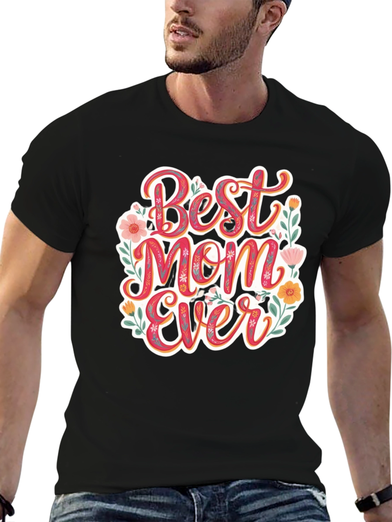 Best Mom Ever Floral T-Shirt