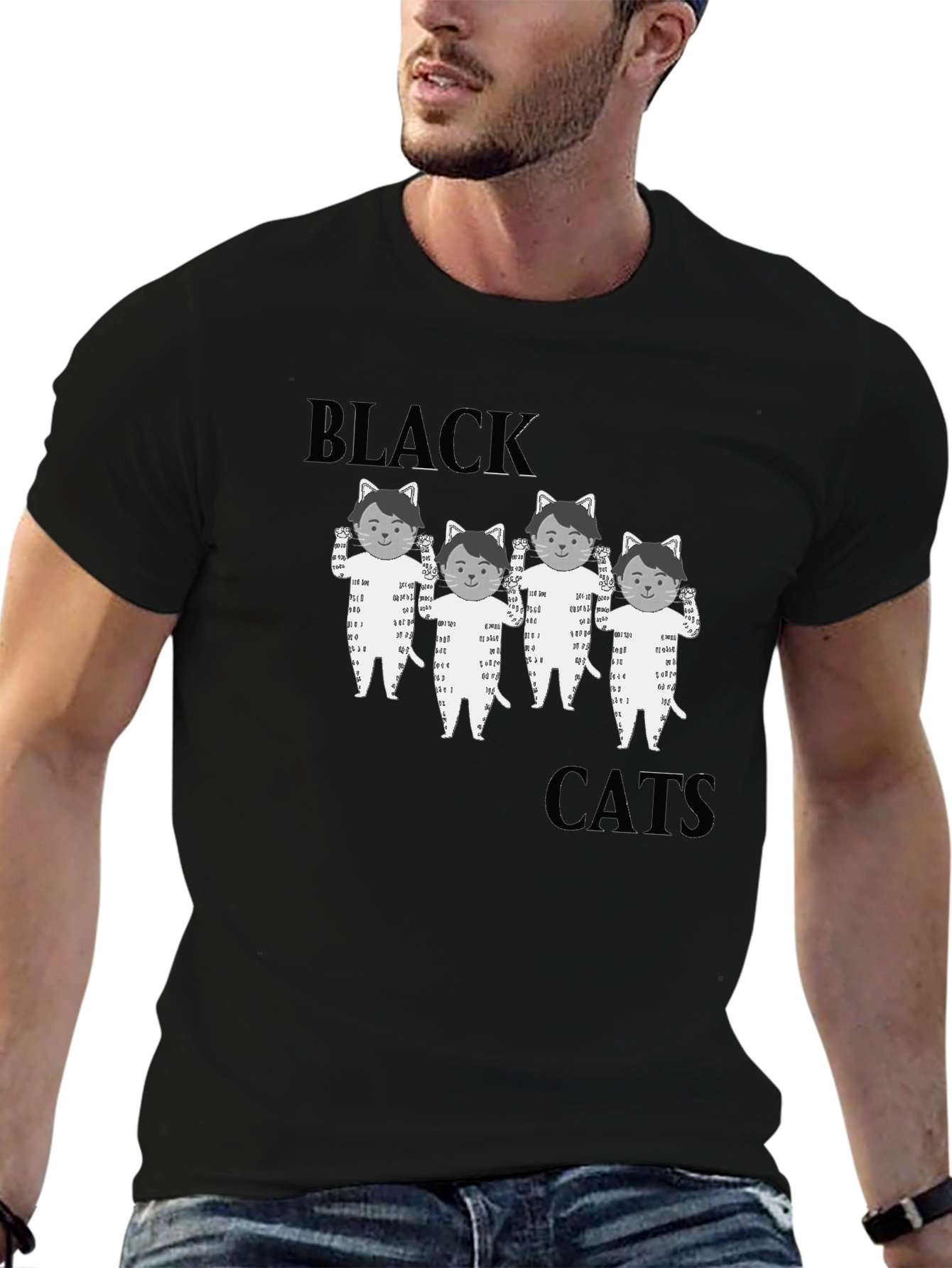 Black Cats Graphic T-Shirt