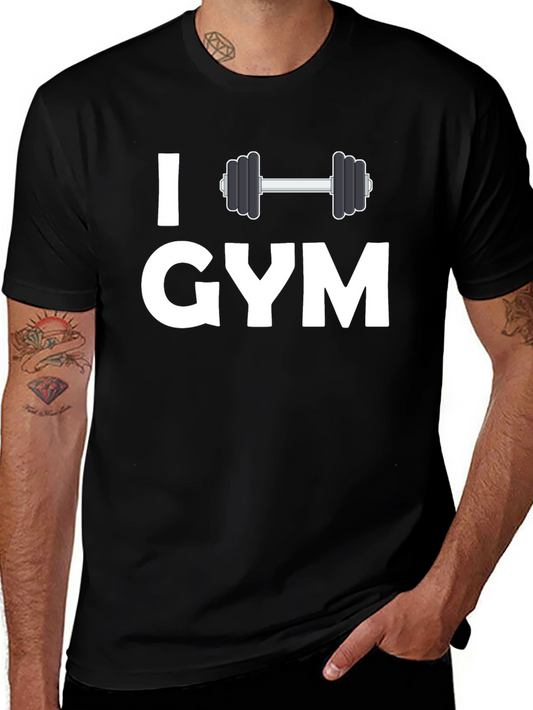 I Love Gym Graphic T-Shirt - Workout Apparel