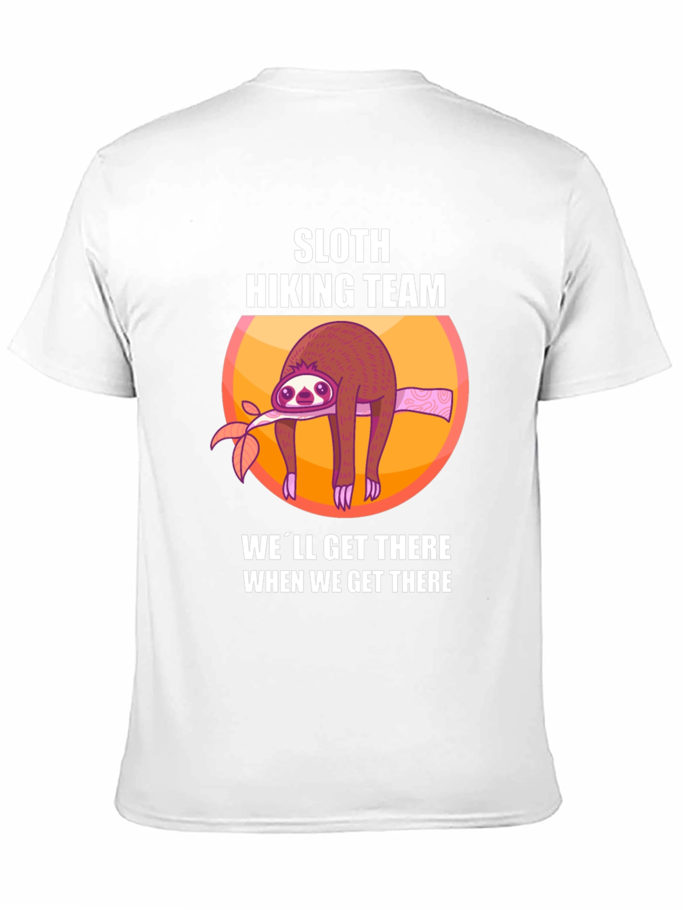 Sloth Hiking Team Graphic T-Shirt