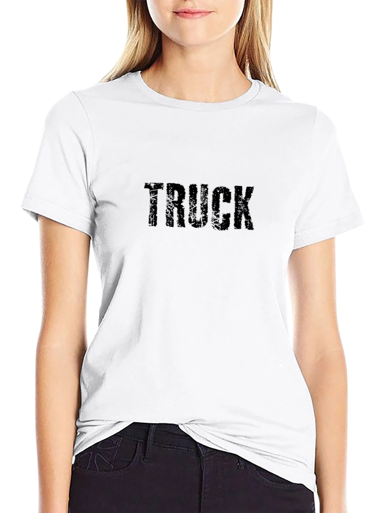 Truck Graphic Tee - Black Cotton Comfort