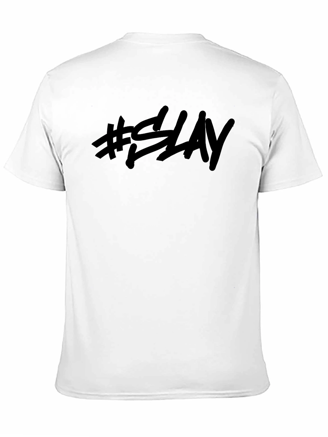 #SLAY Black Graphic Tee - Trendy Casual Style