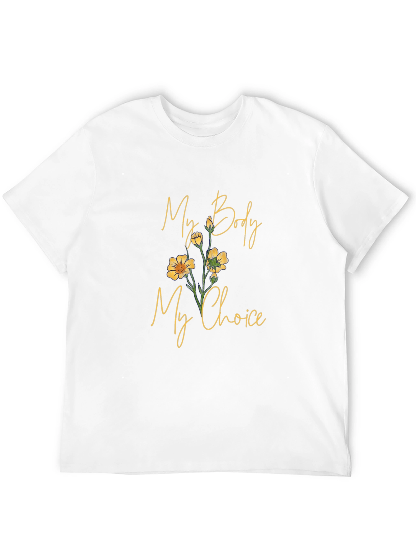 My Body My Choice Floral Tee