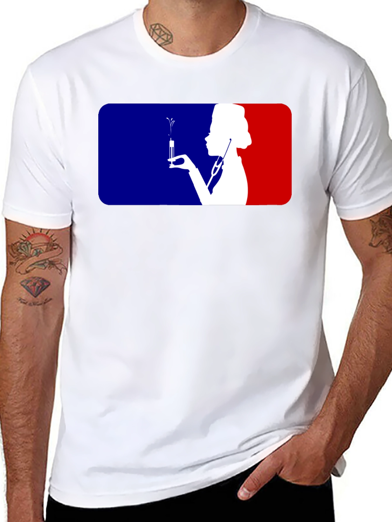 Nurse Injection Silhouette T-Shirt