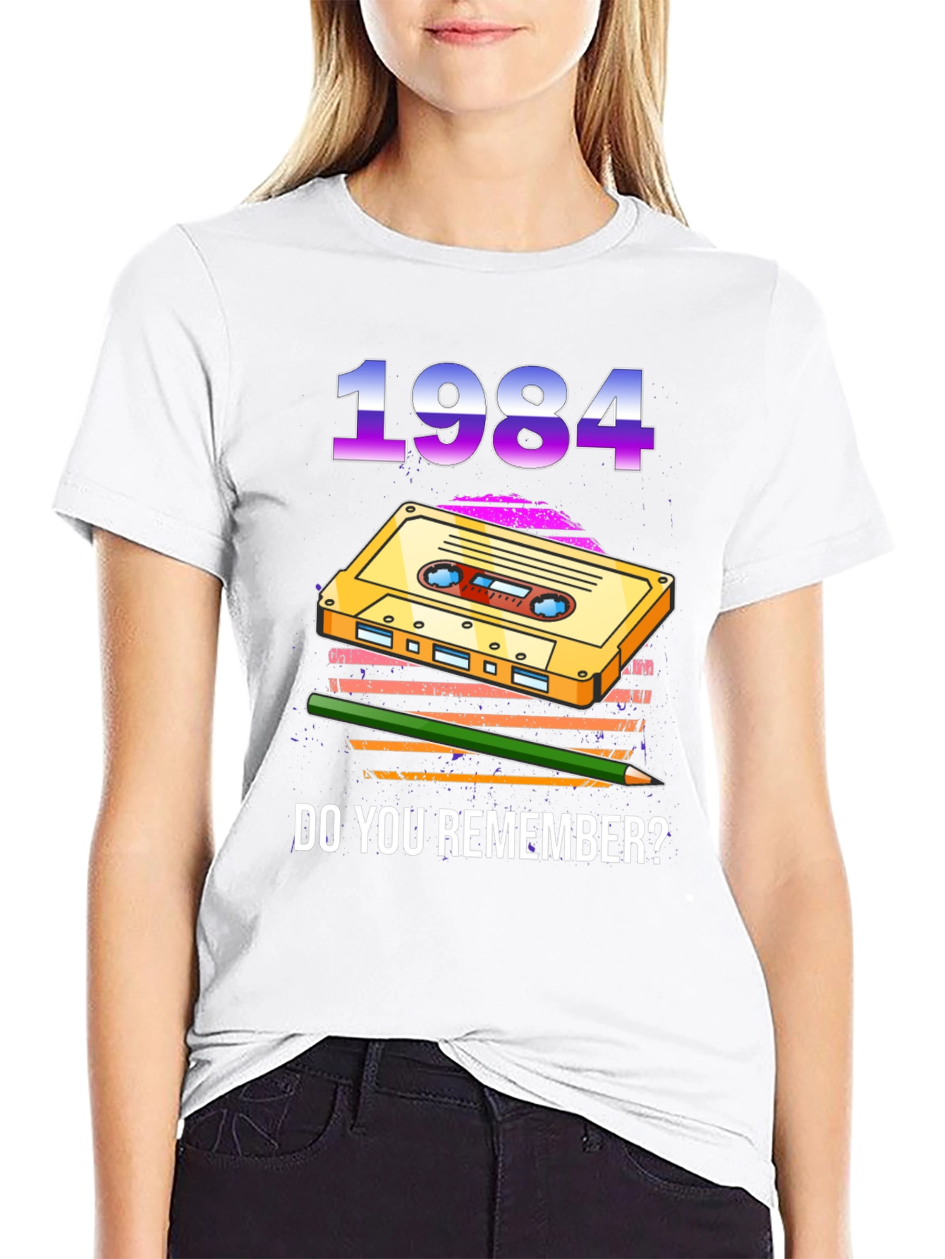 1984 Cassette Tape Graphic T-Shirt