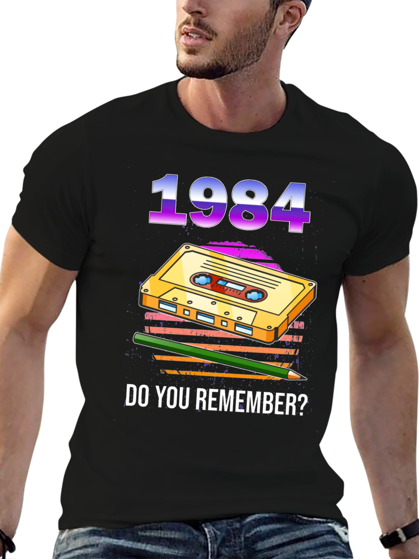 1984 Cassette Tape Graphic T-Shirt