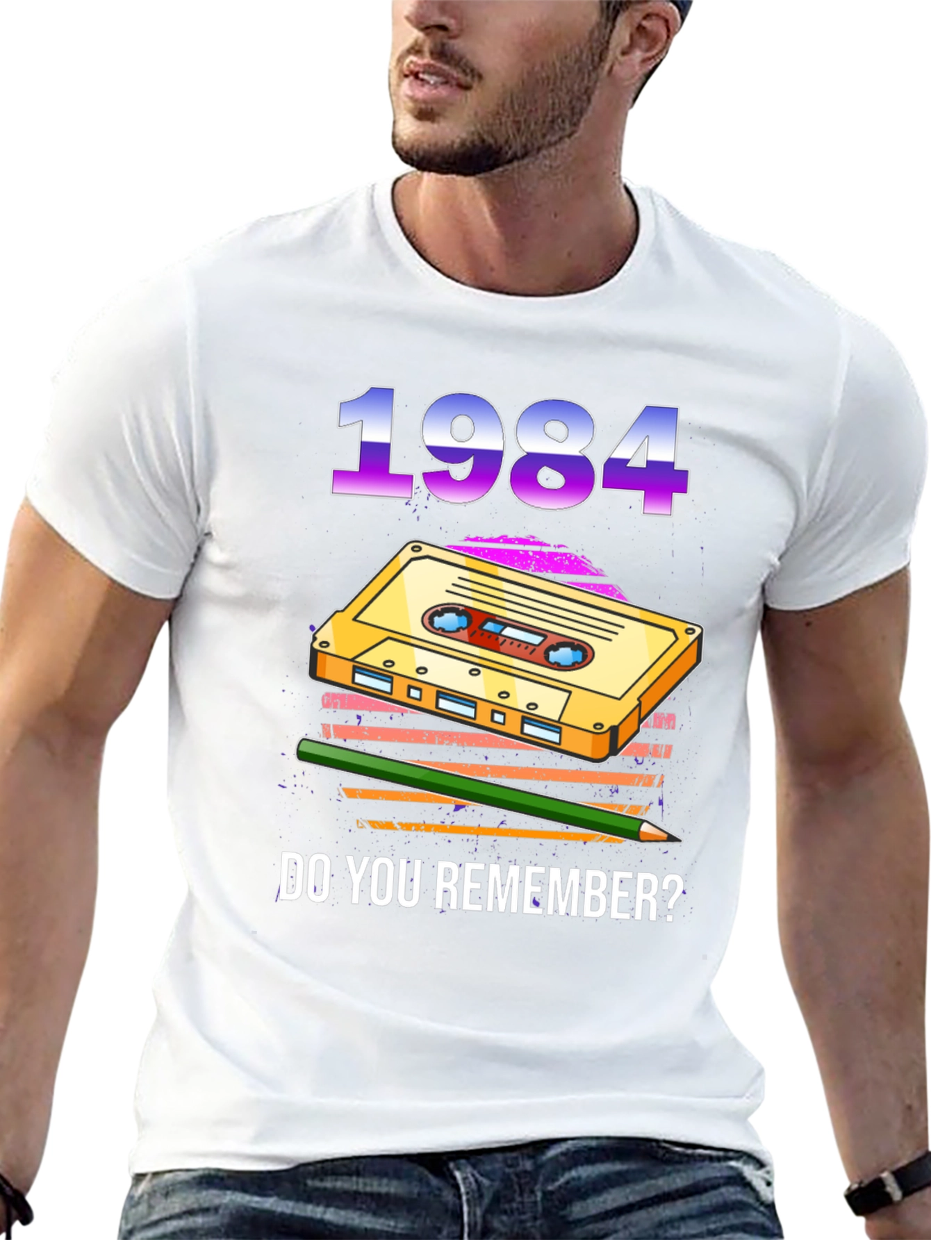 1984 Cassette Tape Graphic T-Shirt
