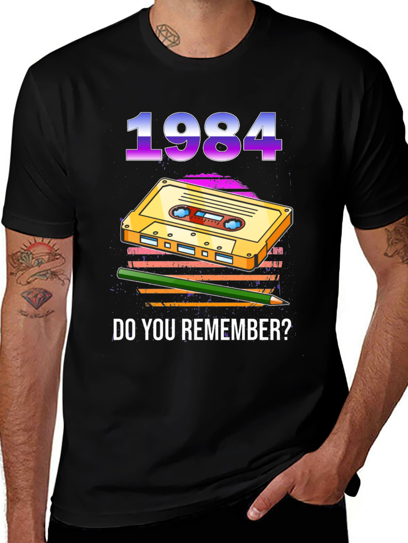1984 Cassette Tape Graphic T-Shirt