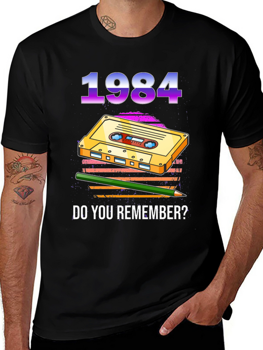 1984 Cassette Tape Graphic T-Shirt