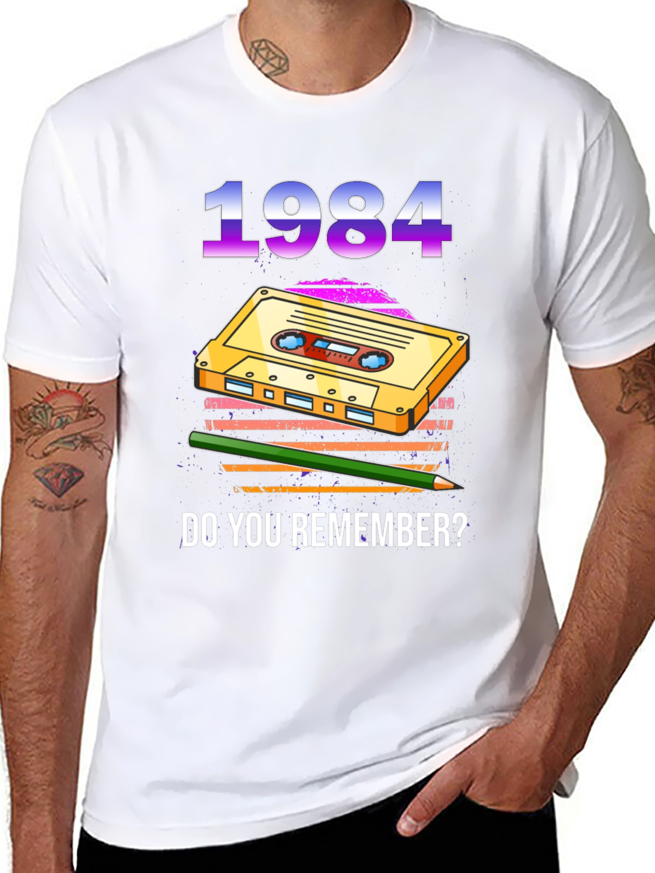 1984 Cassette Tape Graphic T-Shirt