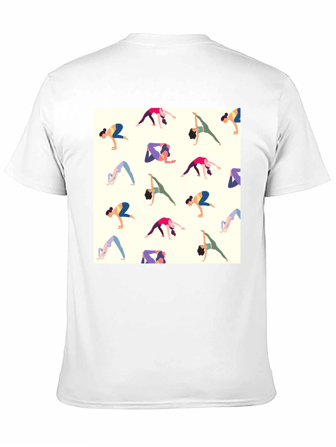 Yoga Patterned Tee - Black Graphic T-Shirt