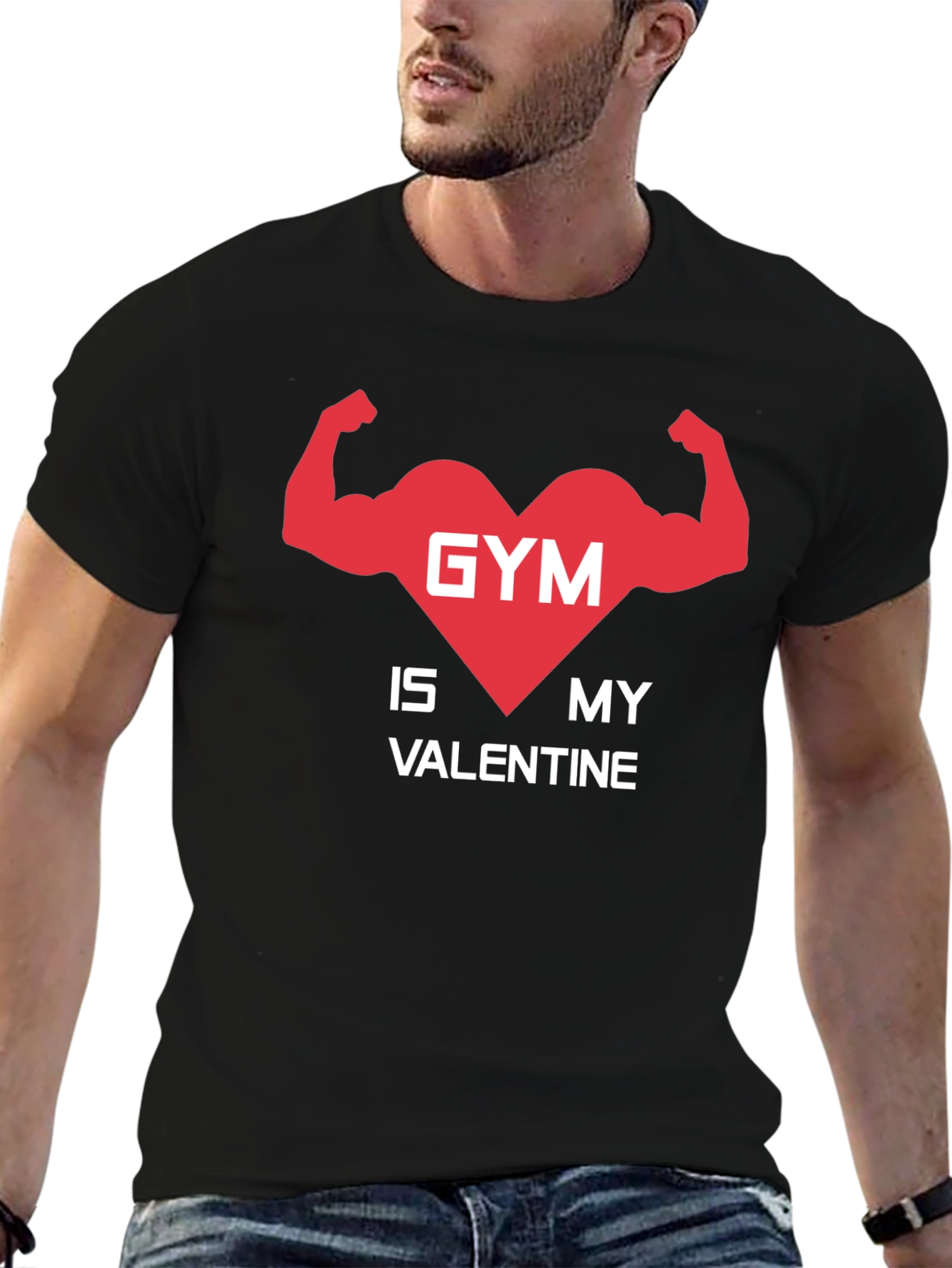 Gym is My Valentine T-Shirt - Fitness Lover Tee