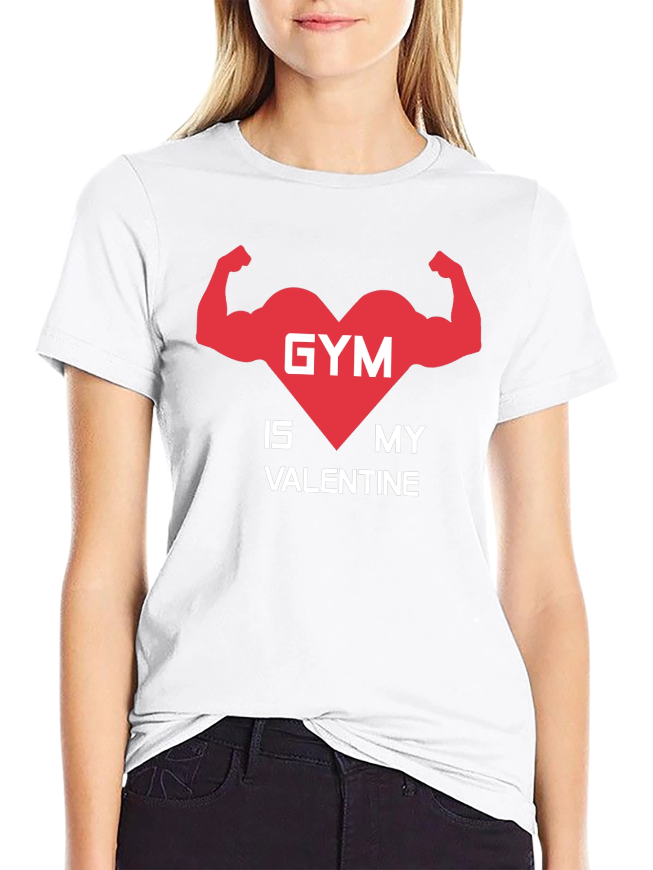 Gym is My Valentine T-Shirt - Fitness Lover Tee