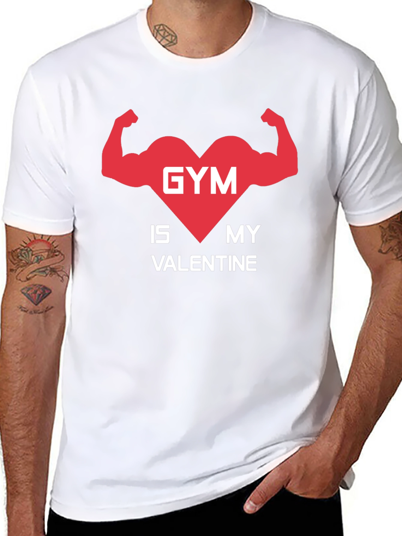 Gym is My Valentine T-Shirt - Fitness Lover Tee